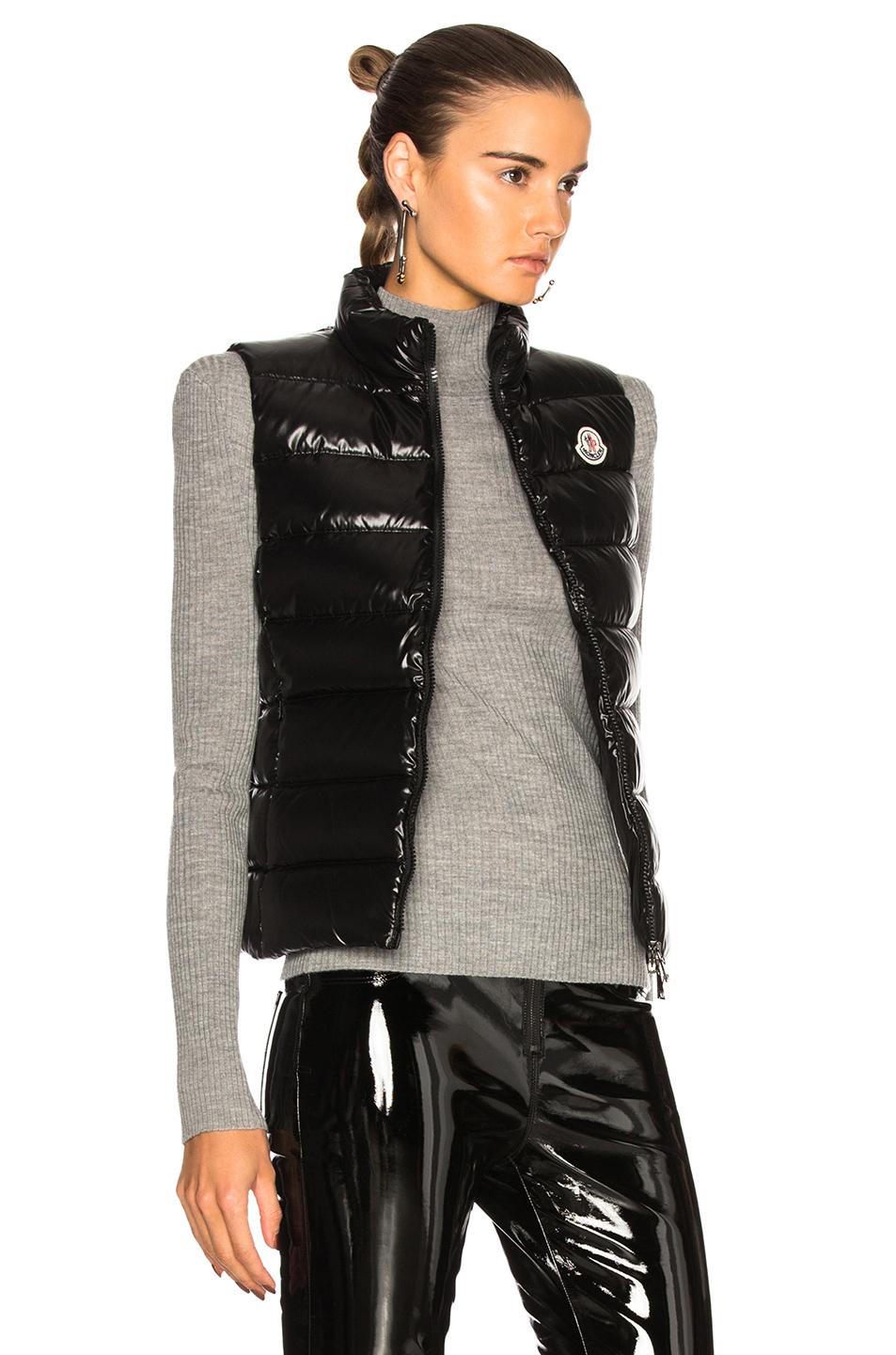 Moncler Synthetic Ghany Quilted Vest in Black - Lyst