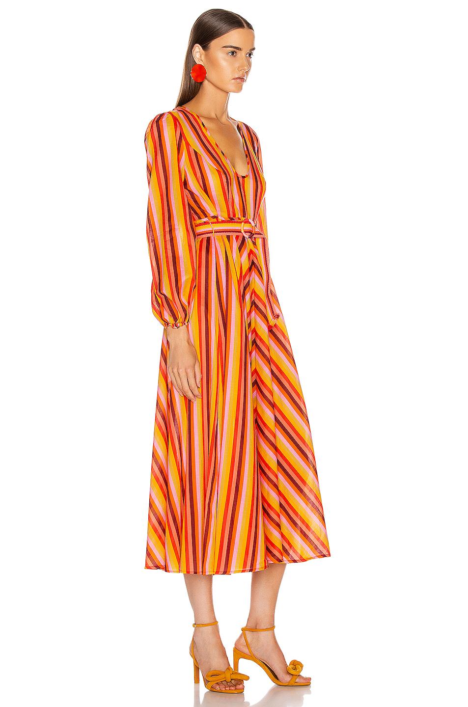 Zimmermann Cotton Striped Maxi Dress in 