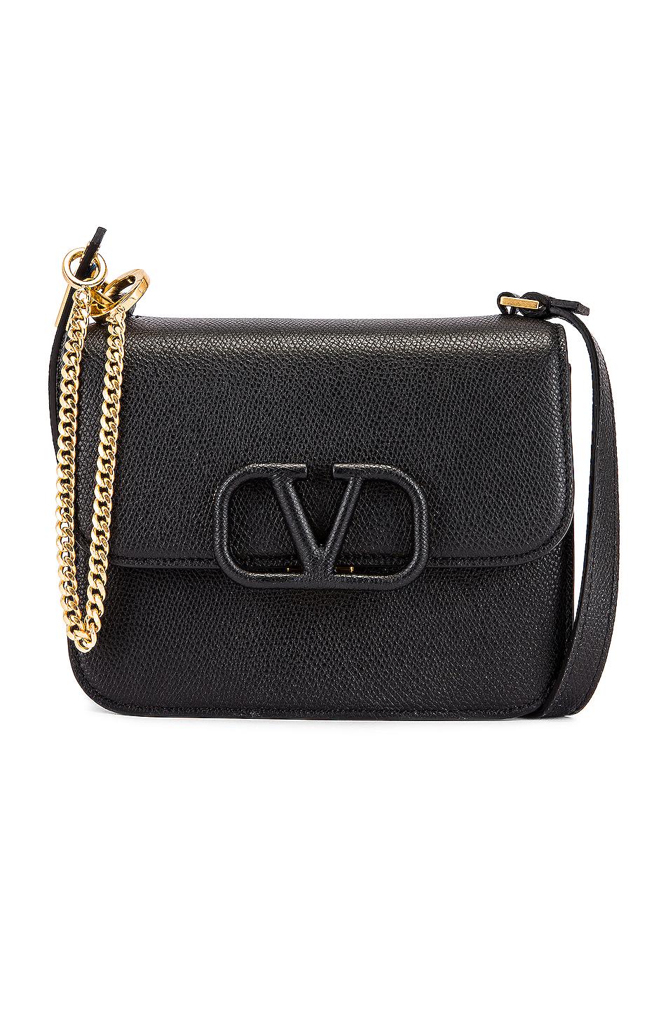 Valentino Leather Small Vsling Shoulder Bag in Nero (Black) - Lyst
