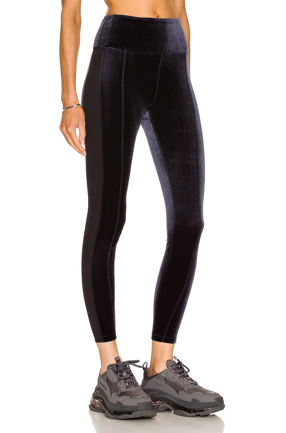 Alala Velvet Tight legging in Charcoal 
