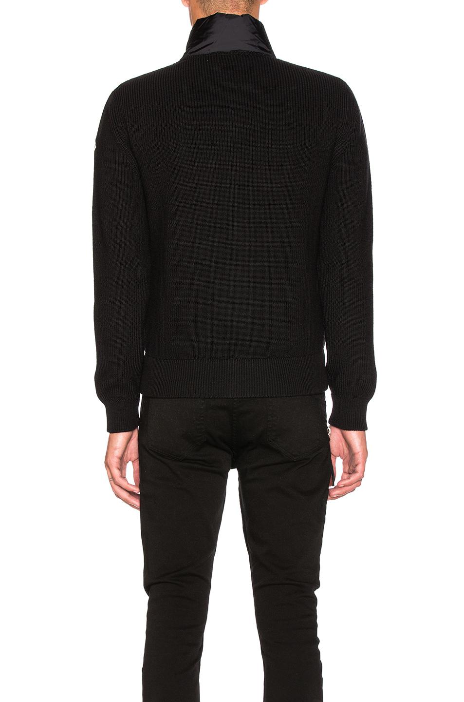 Moncler Synthetic Maglione Tricot Cardigan in Black for Men - Lyst