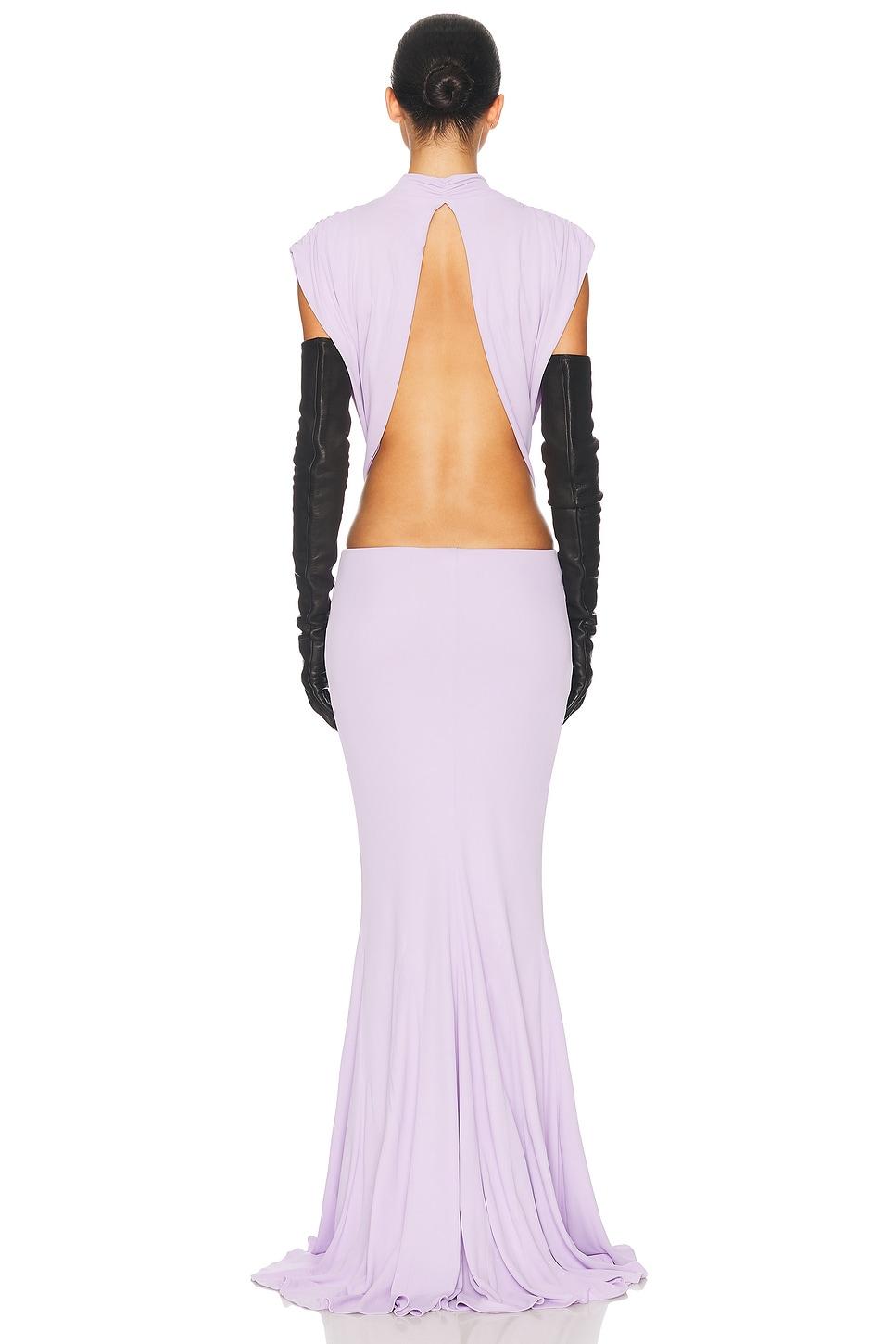 Helsa The Constantina Jersey Dress With Bow in White | Lyst
