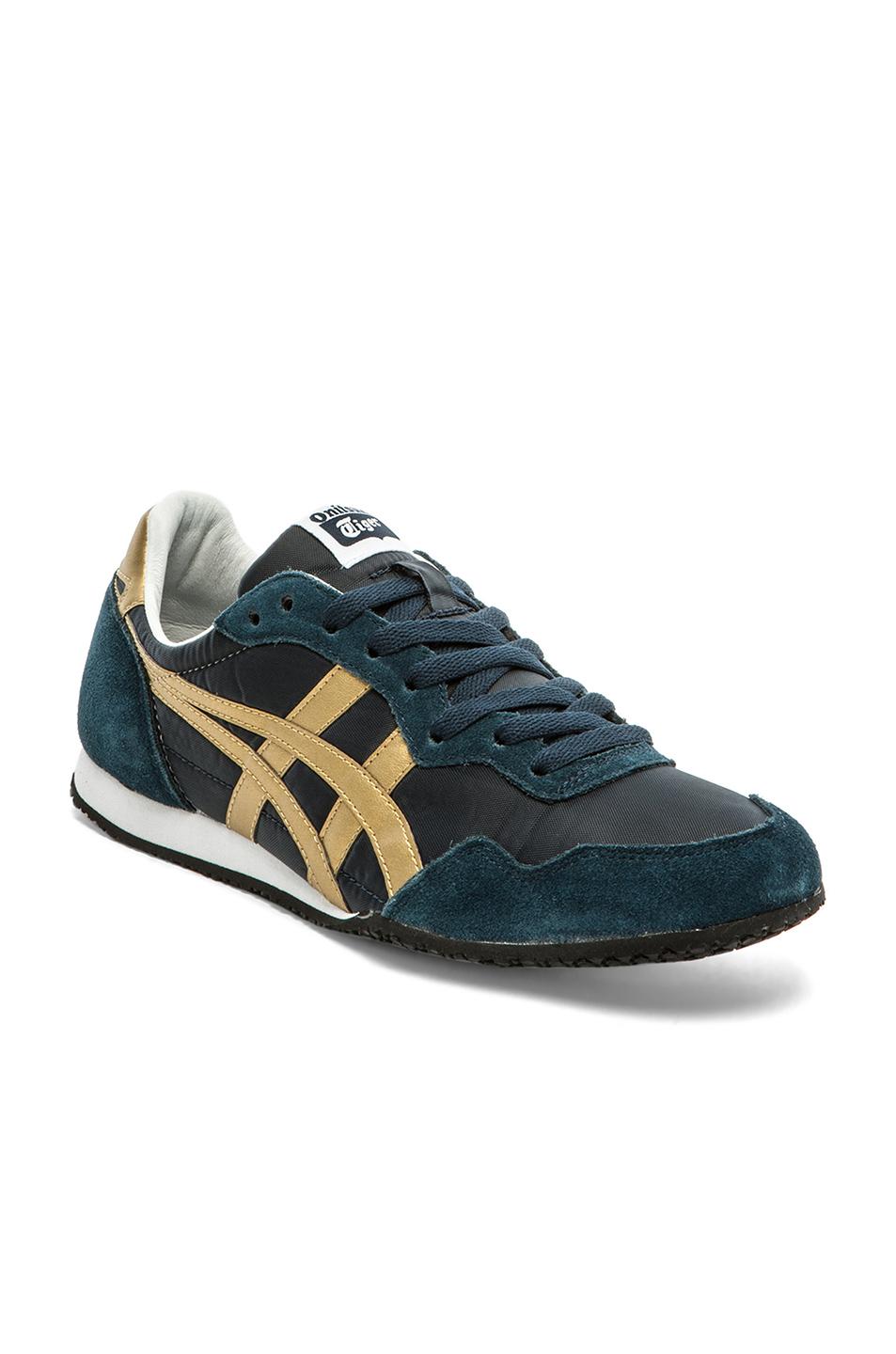 onitsuka tiger serrano mens gold