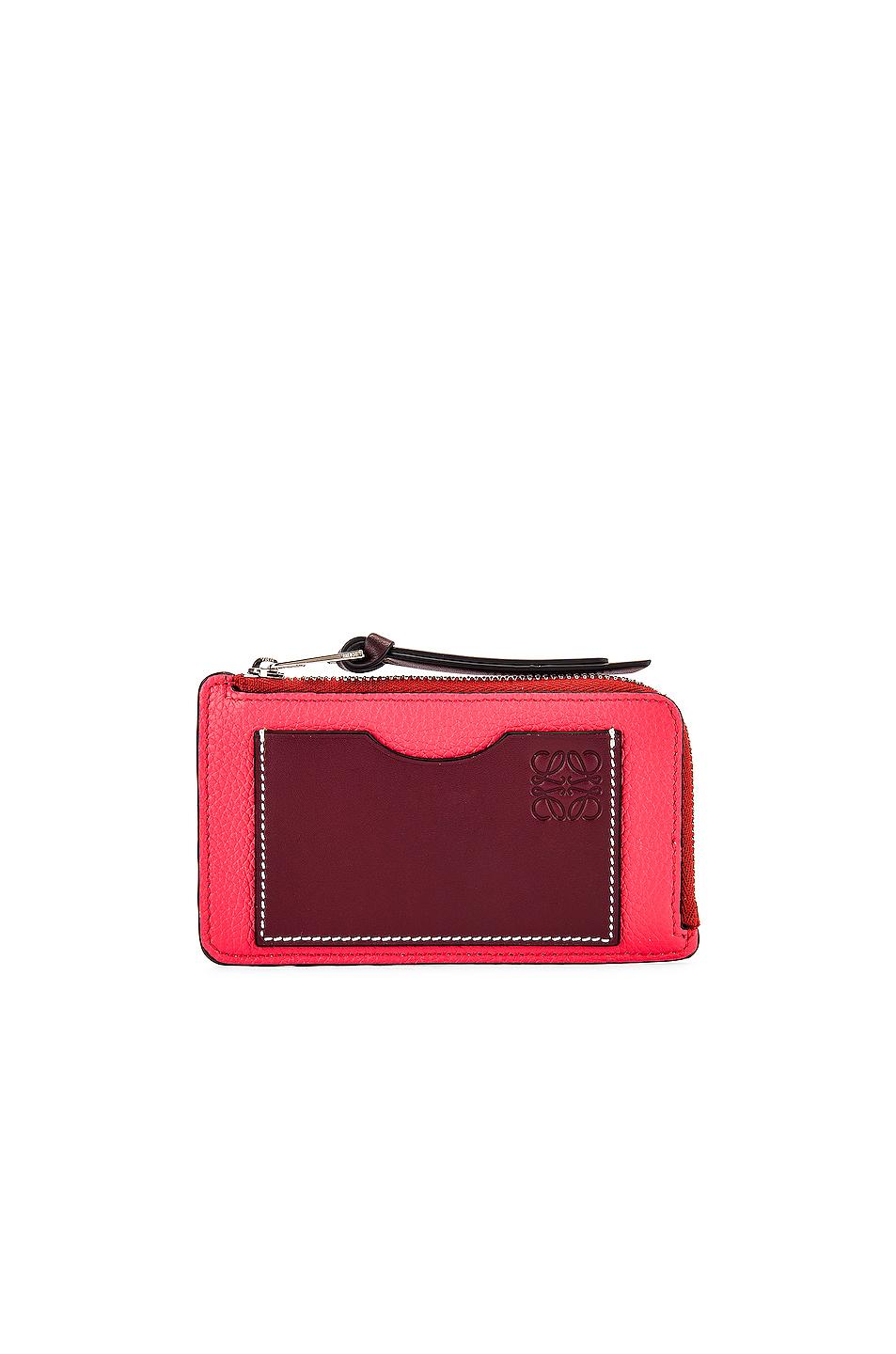 Loewe Leather Large Coin Cardholder in Poppy Pink (Pink) - Lyst