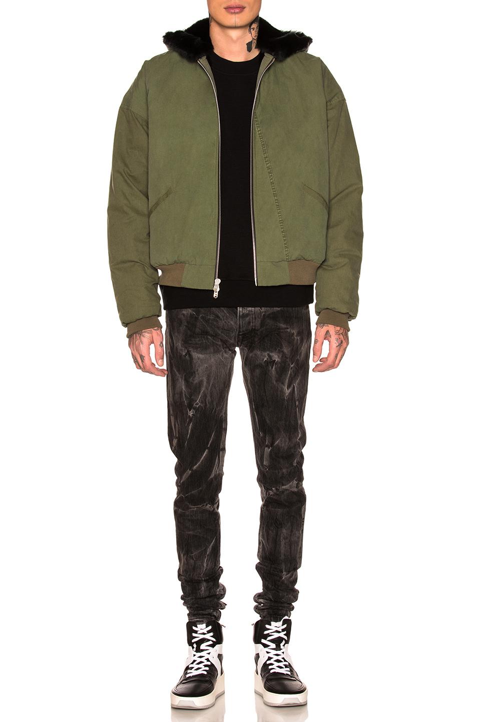 fear of god faux fur jacket