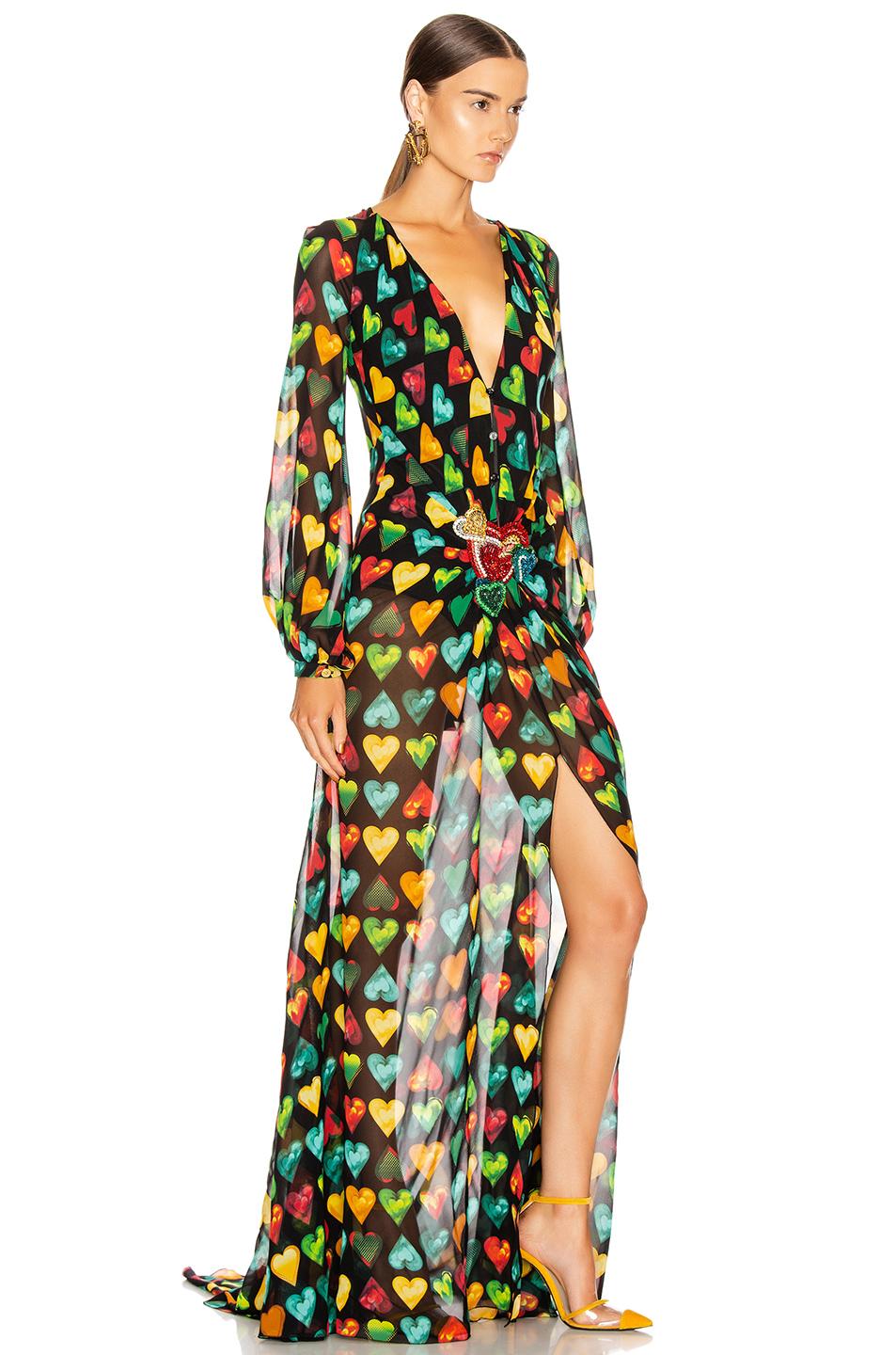 Versace multicolor cheap dress