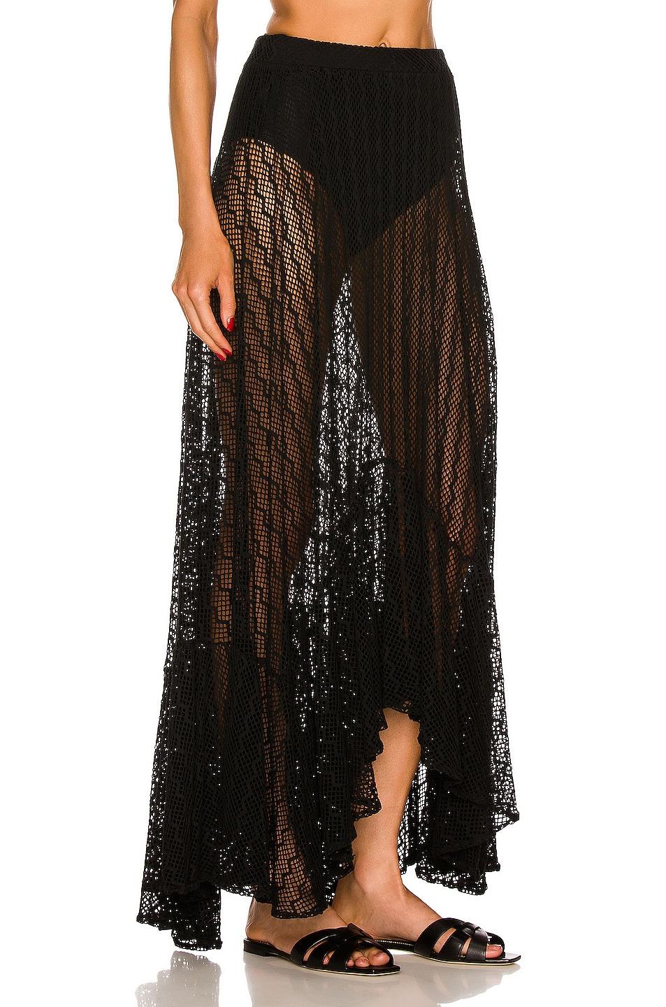 PATBO Lace Beach Skirt in Black | Lyst