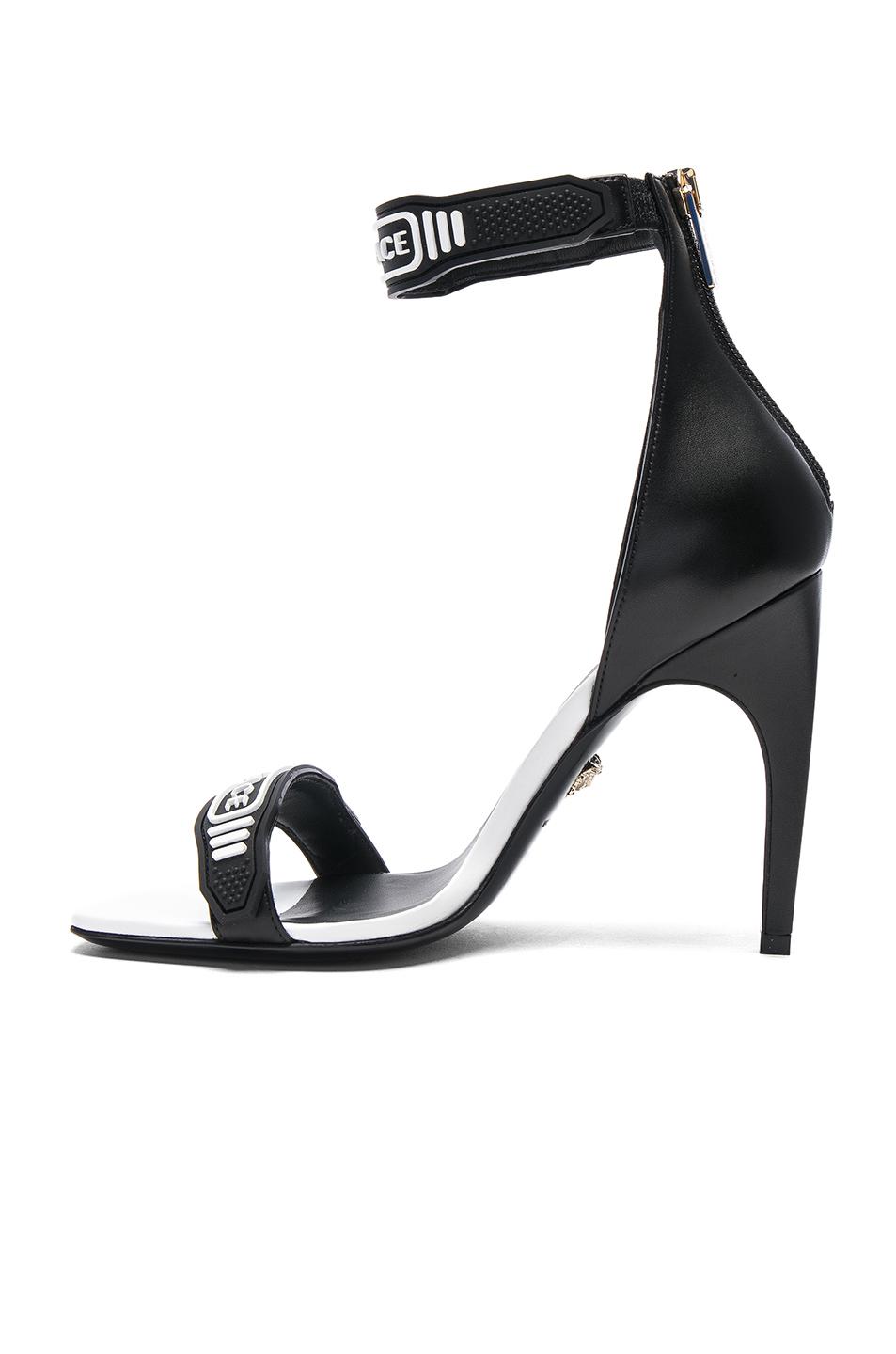 versace ankle strap heels