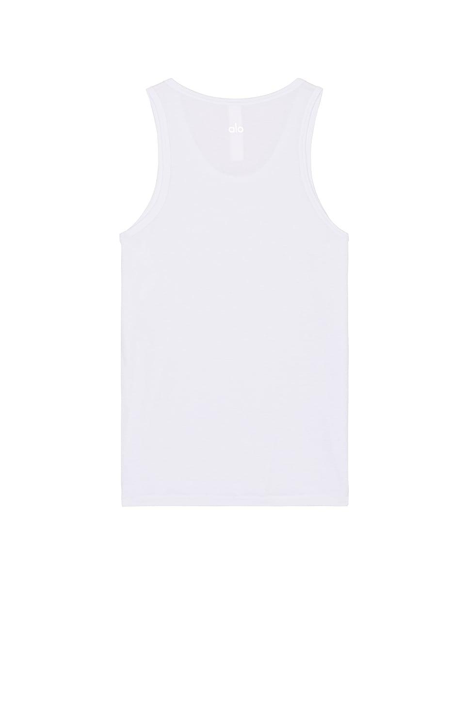 Alo Yoga Everyday Modal Rib Tank in White for Men | Lyst
