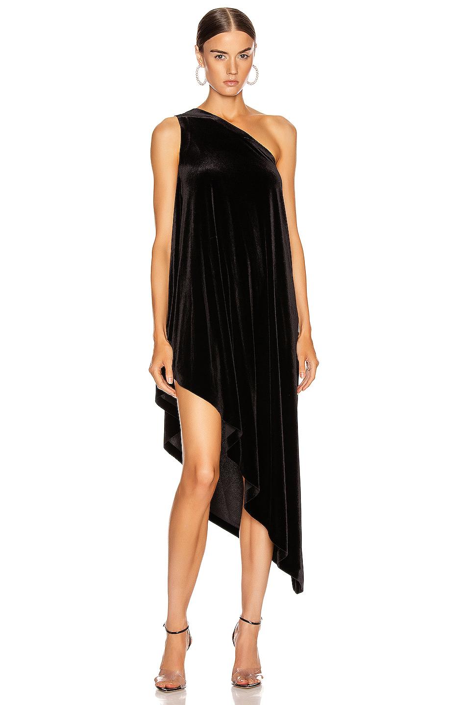 Norma Kamali Synthetic One Shoulder Diagonal Tunic in Black - Save 46% ...