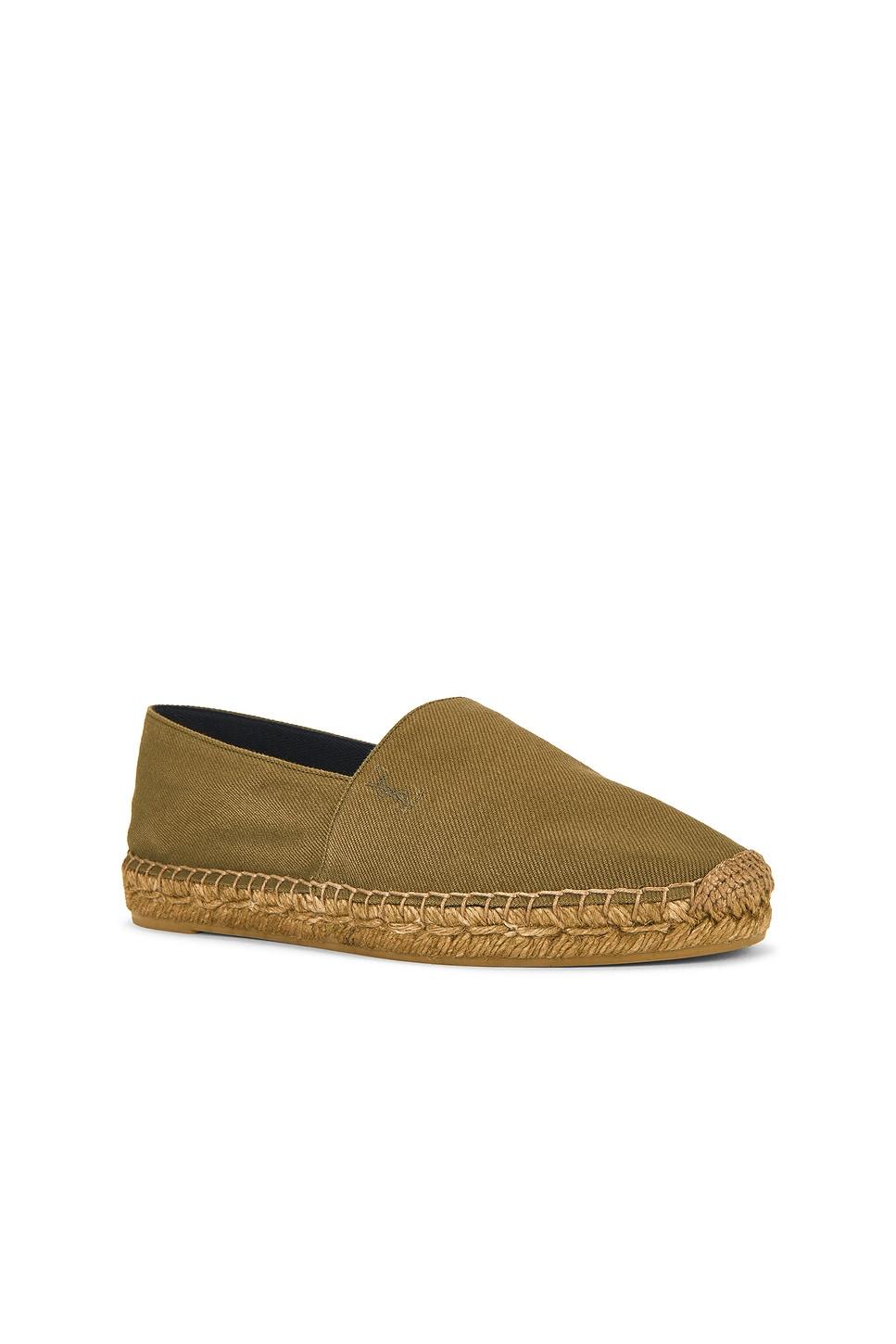 サンダル・ミュール SAINT LAURENT ESPADRILLAS サンローラン エンブロイダリー エスパドリーユ（キャンバス