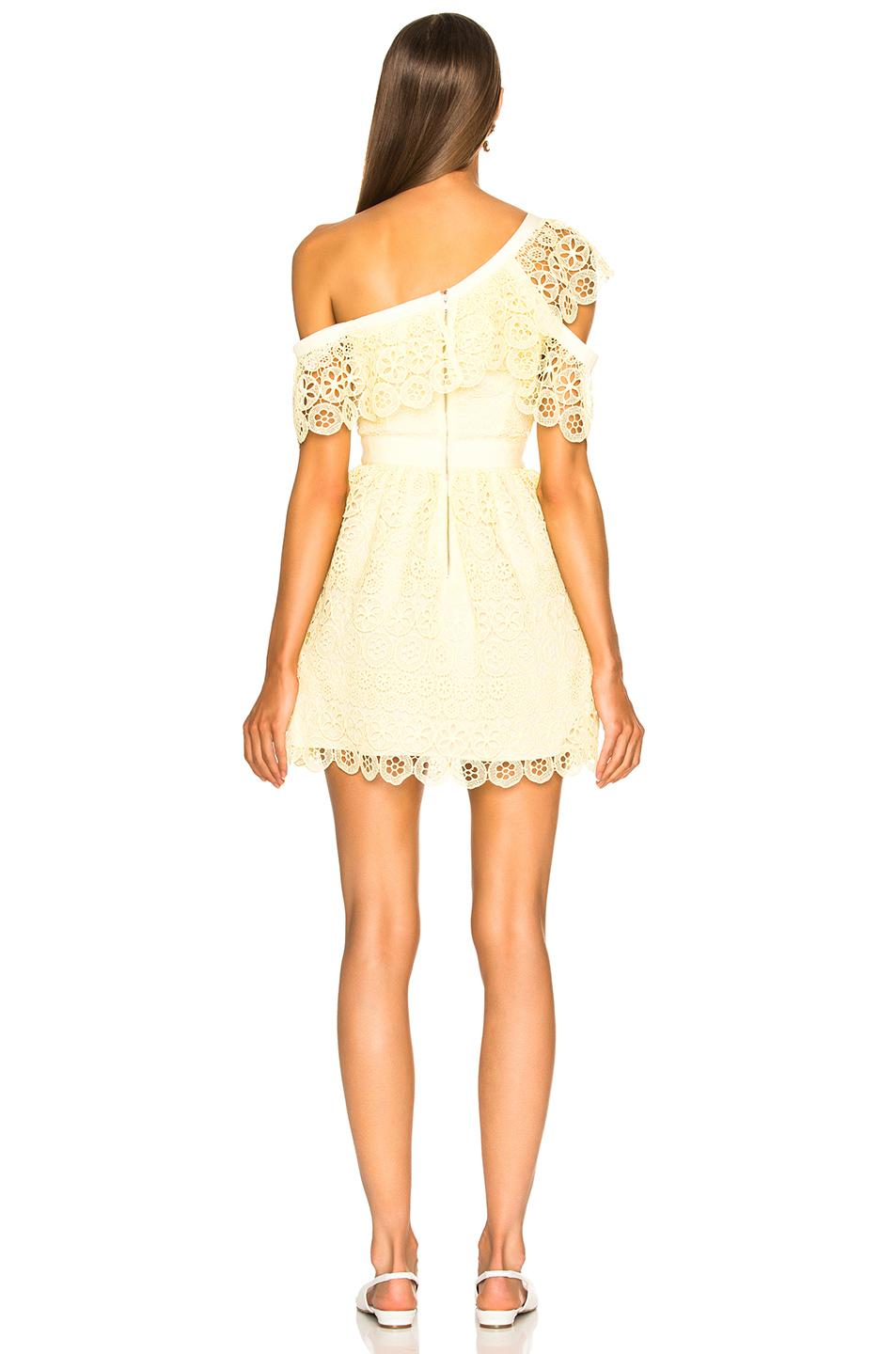 self portrait yellow floral dress