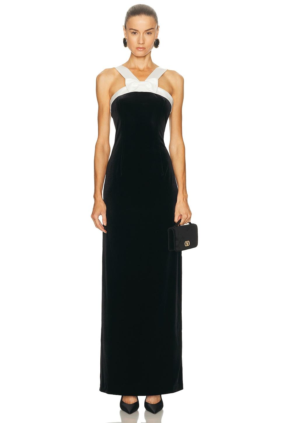 Sans Faff Esme Bowed Dress in Black | Lyst
