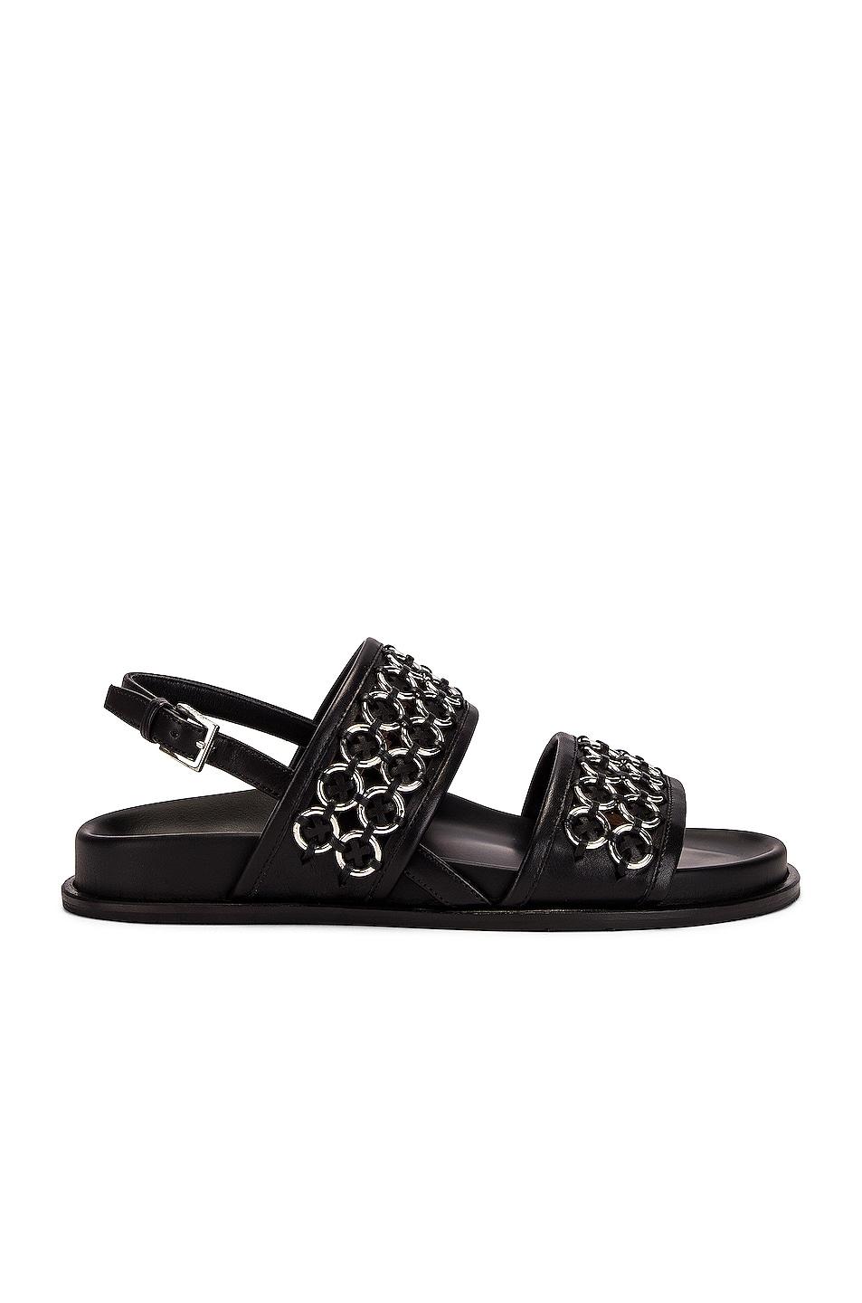 alaia black sandals