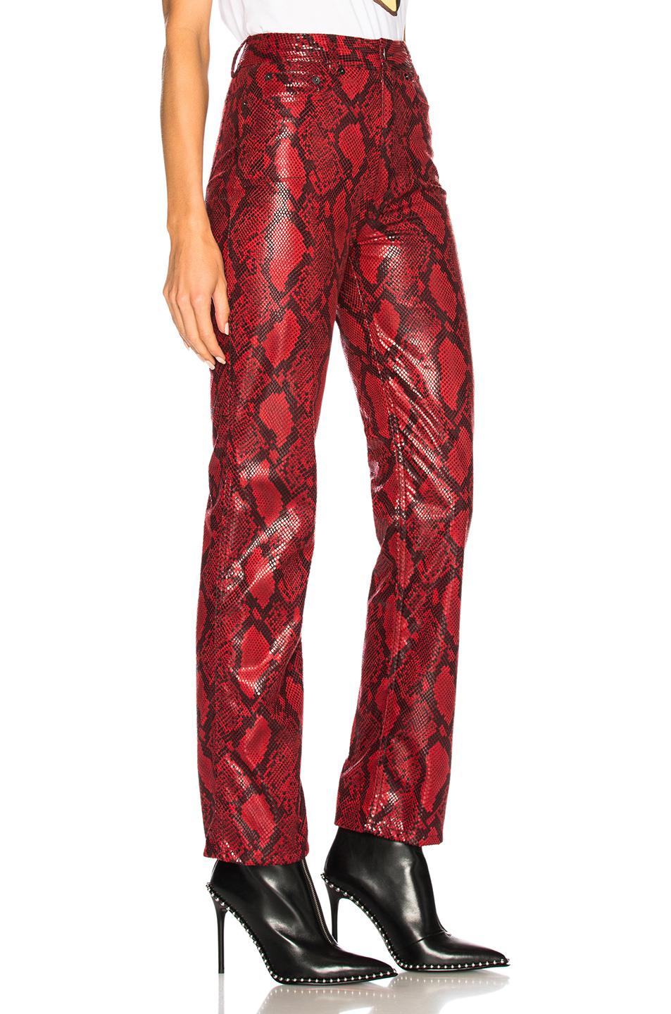 Red Snakeskin Leather Pants Discount, SAVE 60% - mpgc.net