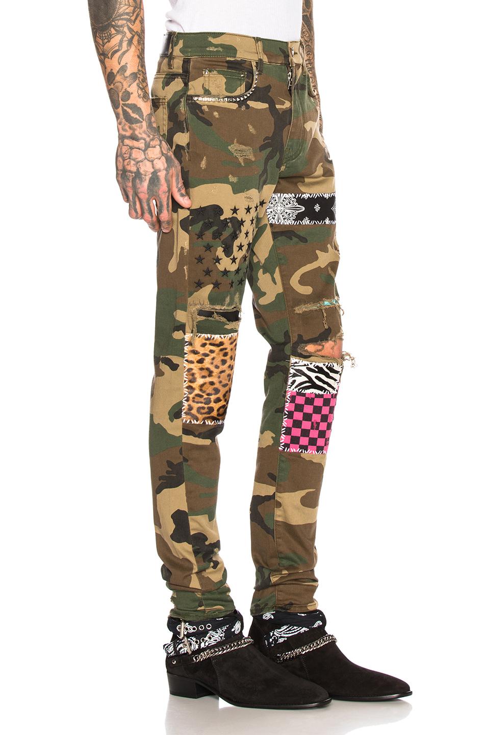 amiri jeans camo