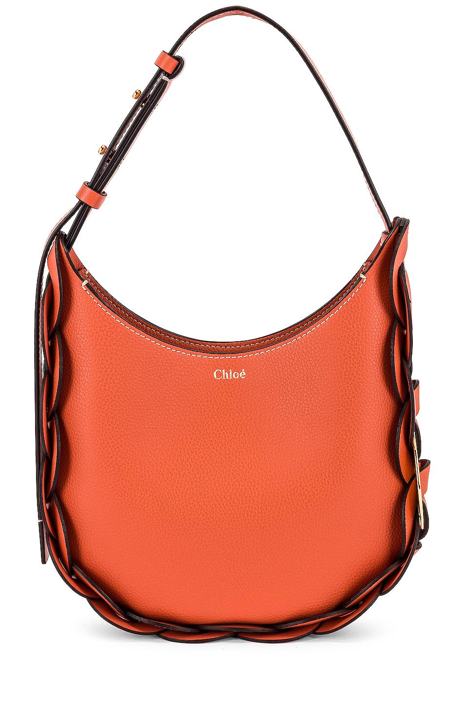 Chloé Leather Small Darryl Hobo Shoulder Bag in Orange Lyst