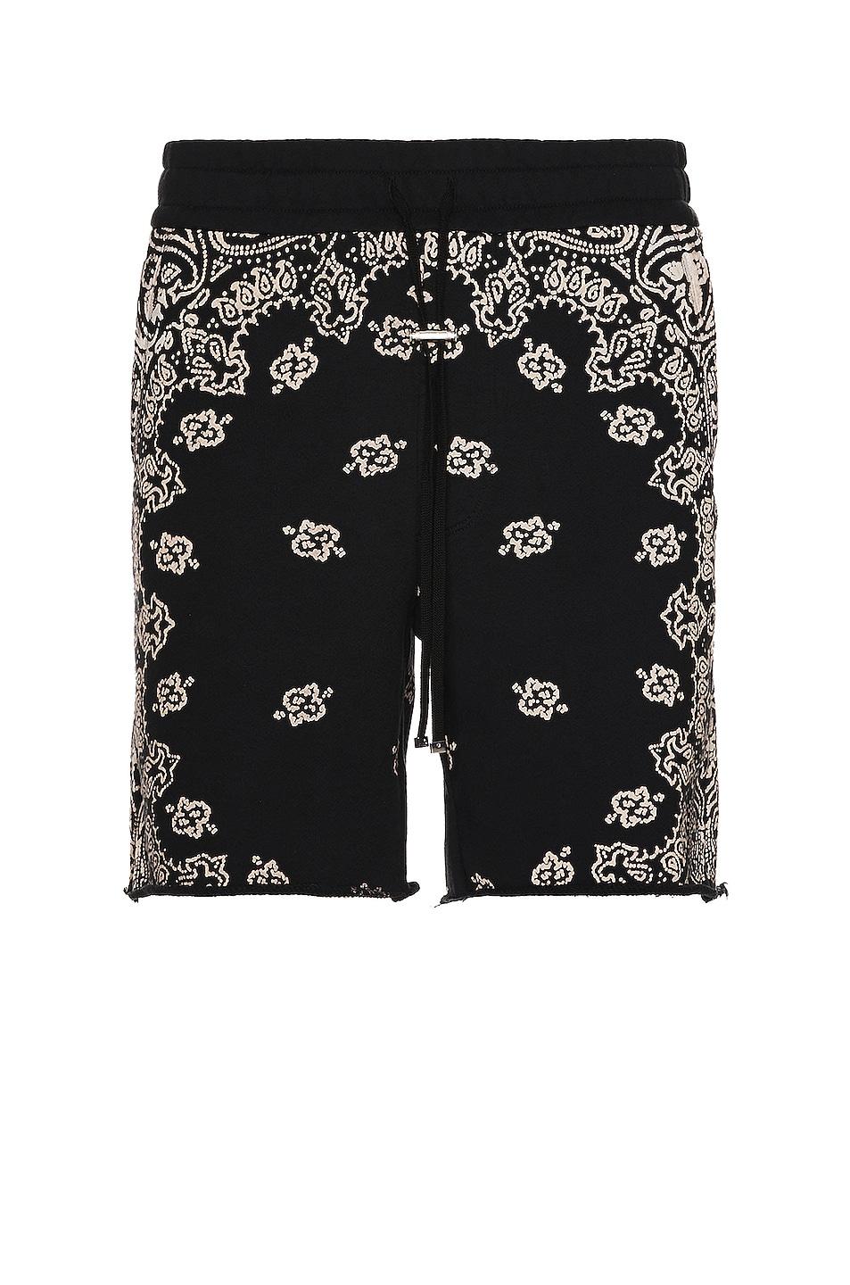 Amiri Bandana Bleach Shorts in Black for Men | Lyst
