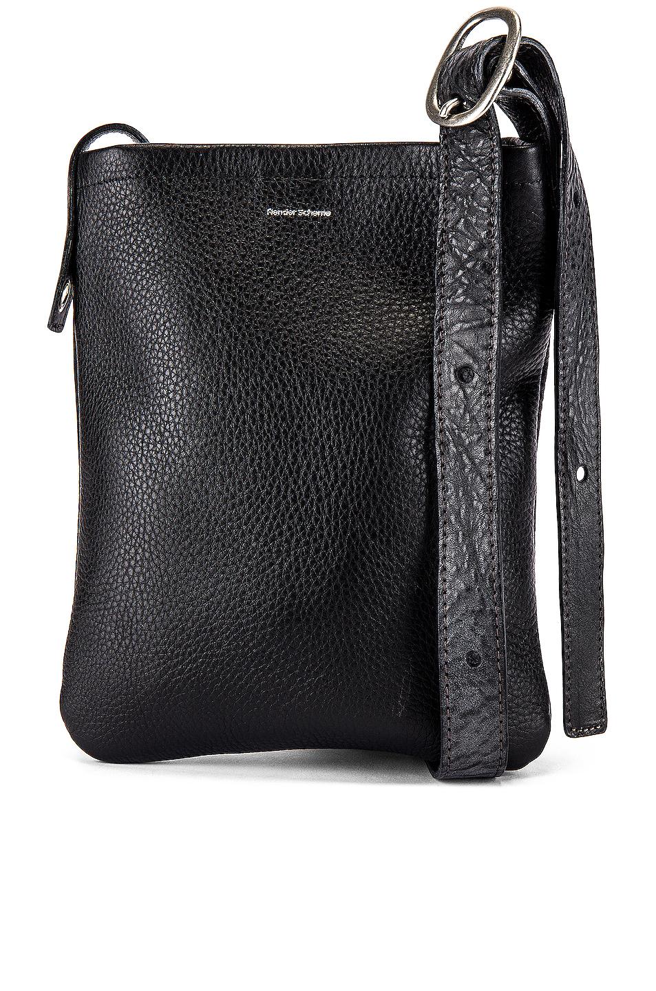Hender Scheme Leather One Side Belt Bag Small in Black for Men 