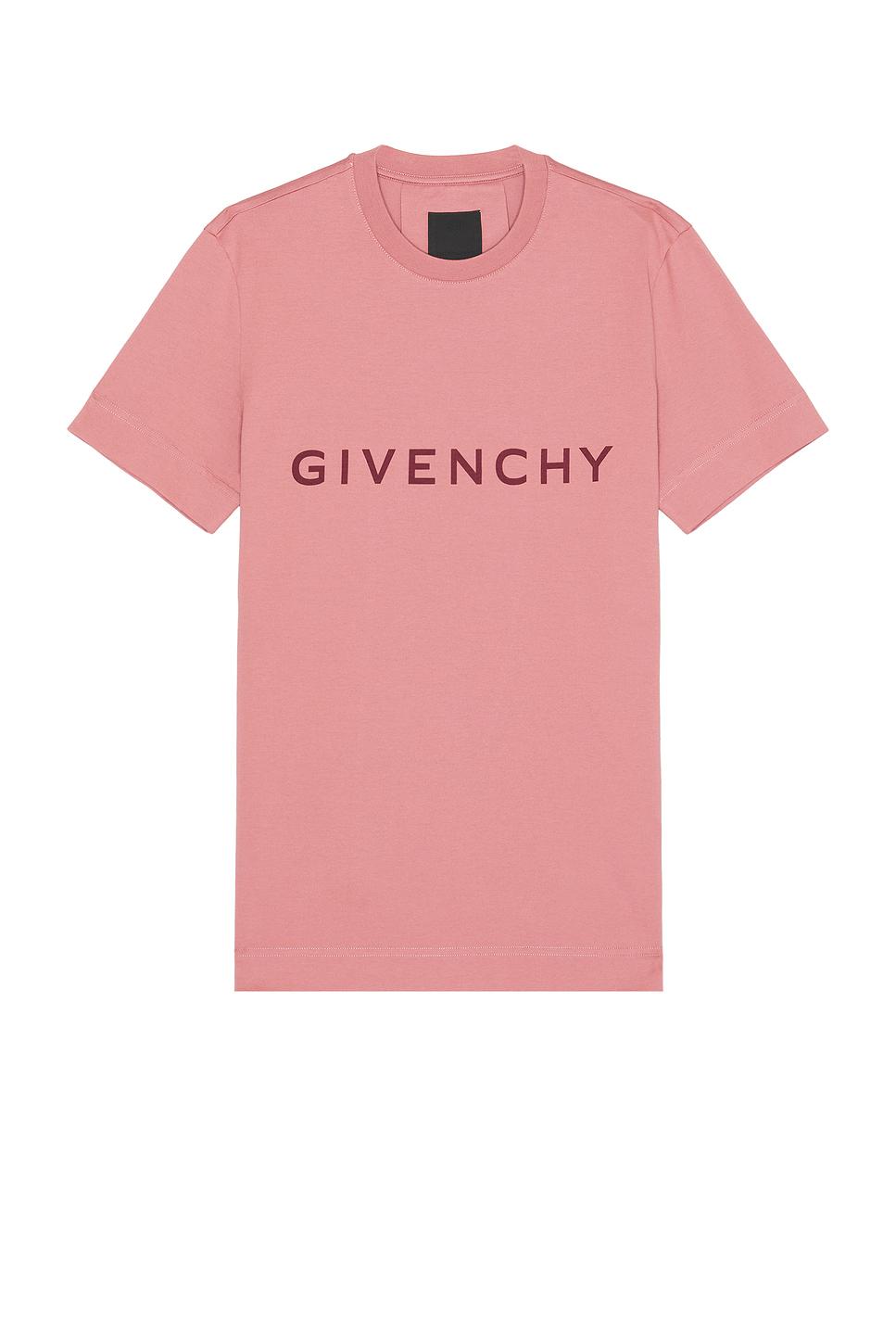 Givenchy Archetype Logo T shirt in Pink for Men Lyst