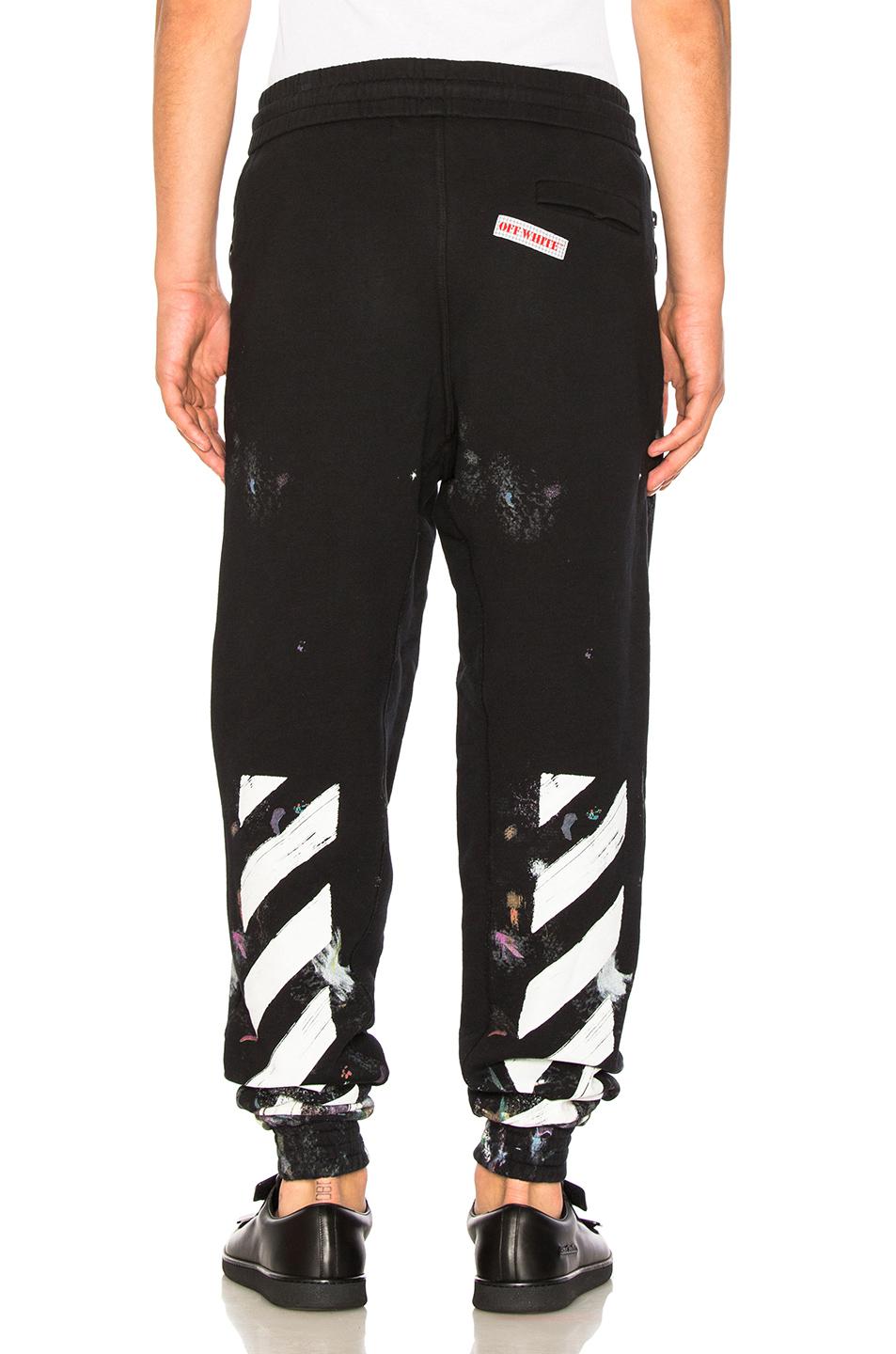 Off-White c/o Virgil Abloh Cotton Diagonal Galaxy Brushed Sweatpants In ...