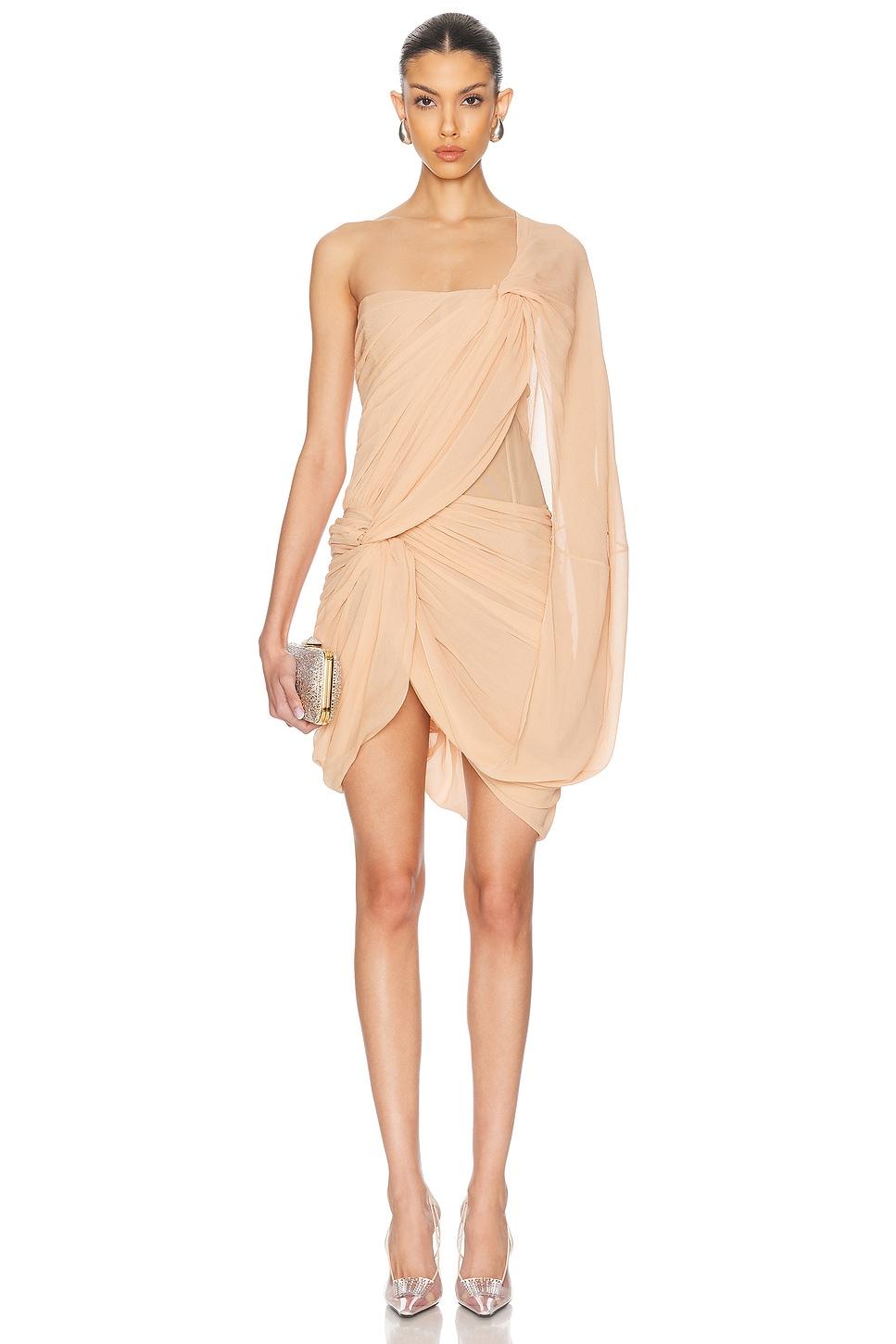 ワンピース Stella Mccartney Mini Abito Monospalla Stella McCartney One Shoulder Lace Mini Dress | Pink | FARFETCH