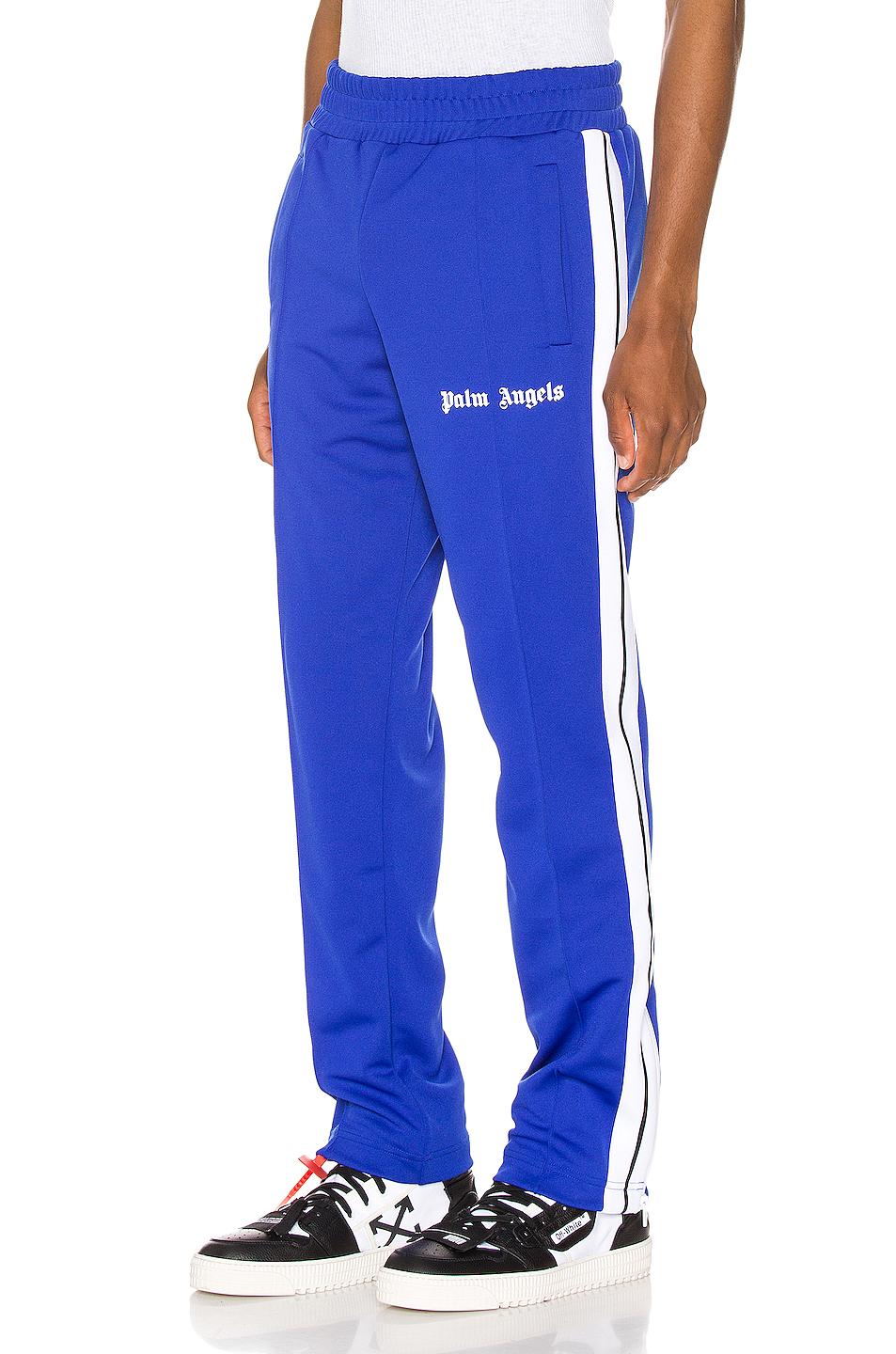 Palm Angels Synthetic Classic Track Pants in Blue & White (Blue) for ...