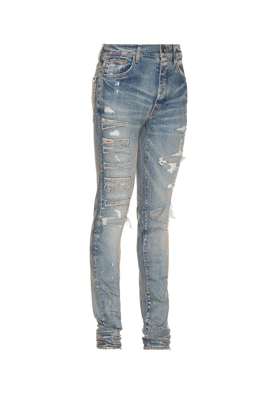 Amiri Cotton Logo Applique Jean in Clay 
