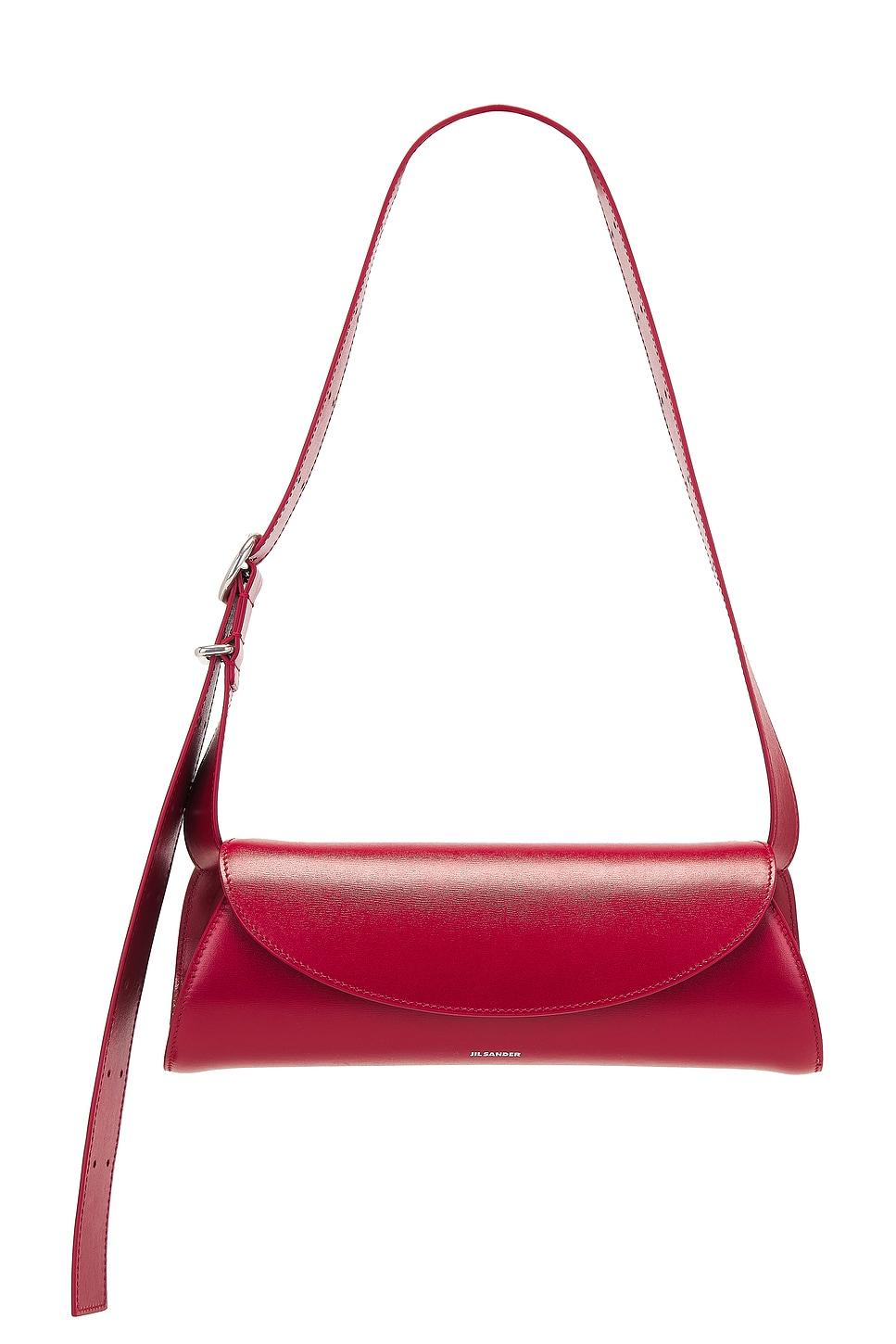 Jil Sander Cannolo Small Bag in Red | Lyst