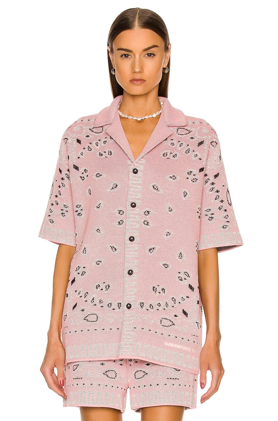Alanui Cotton Piquet Bandana Shirt in 
