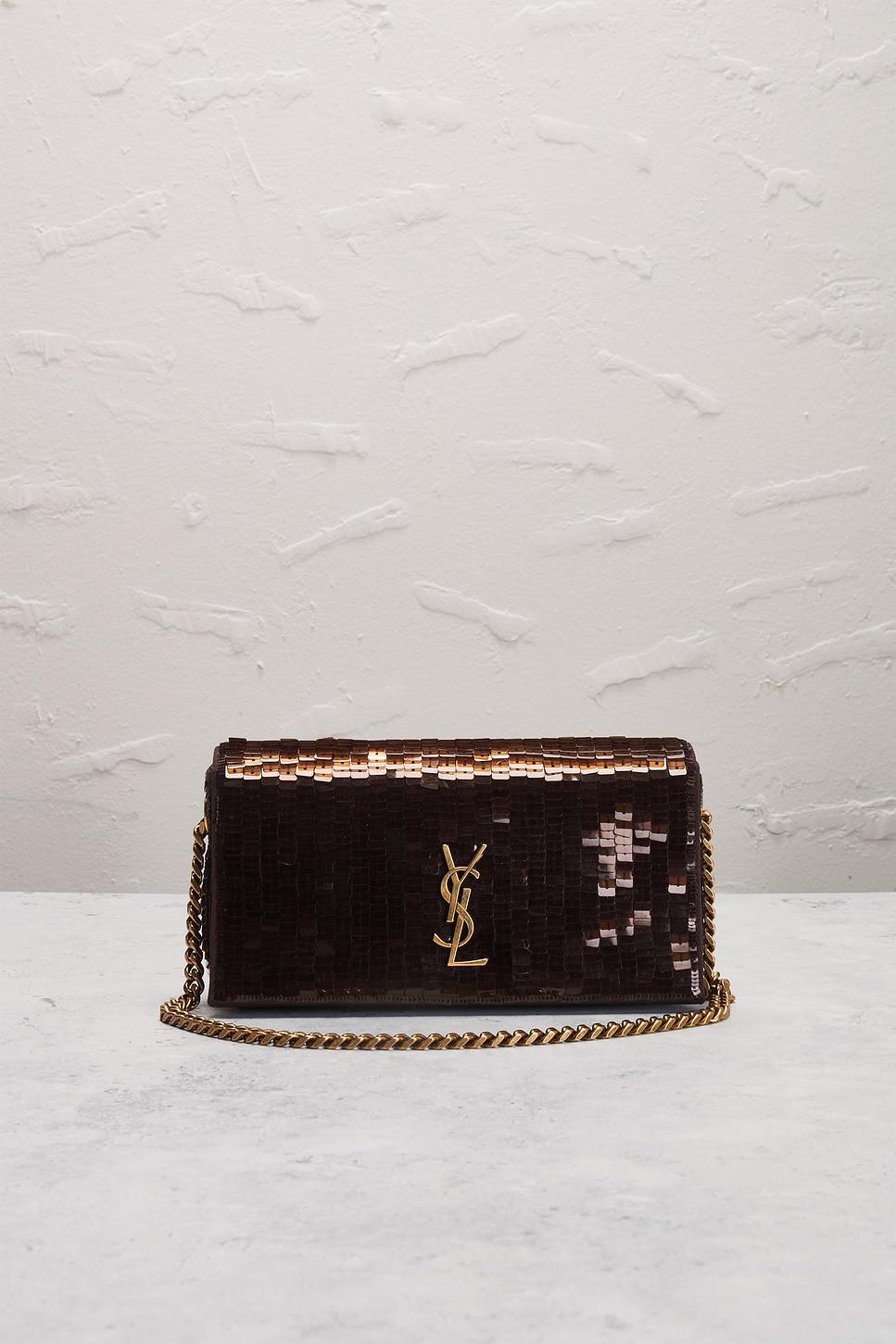 Saint Laurent Mini Kate 99 Chain Bag in Black | Lyst