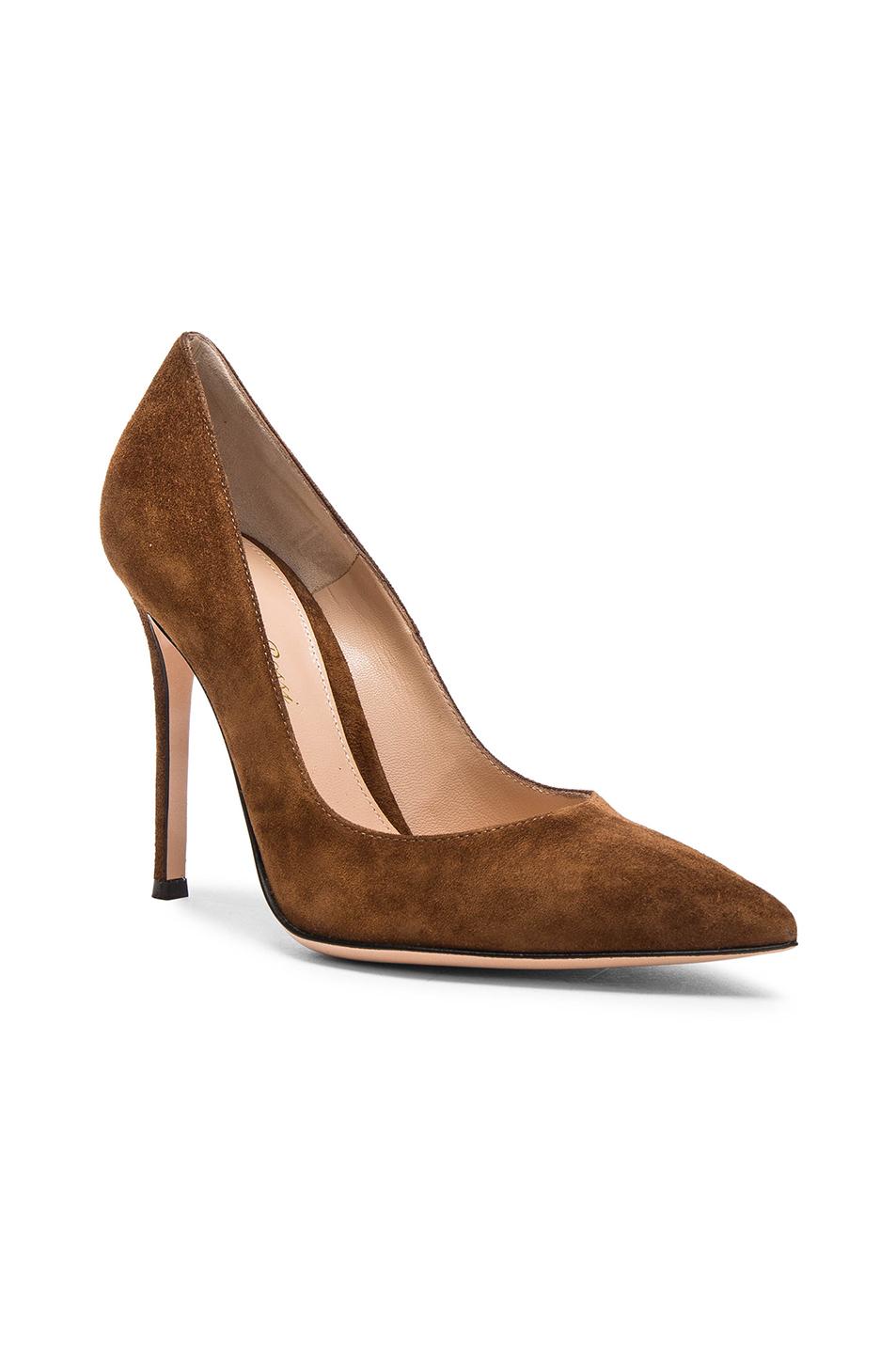 gianvito rossi round toe pumps