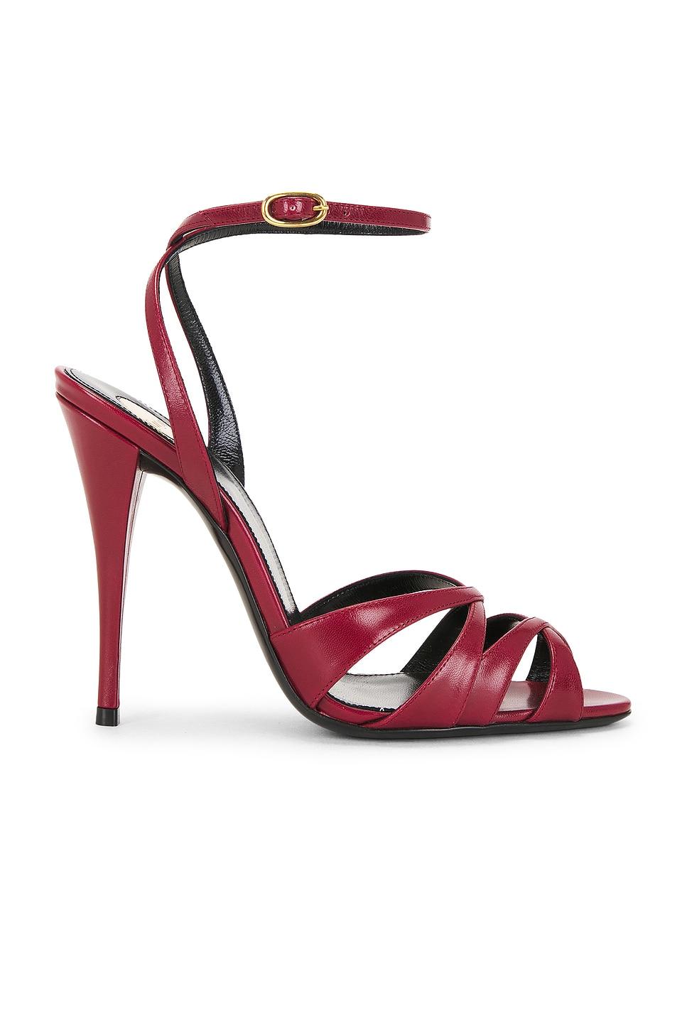 Women's Saint Laurent Sandal heels | Lyst