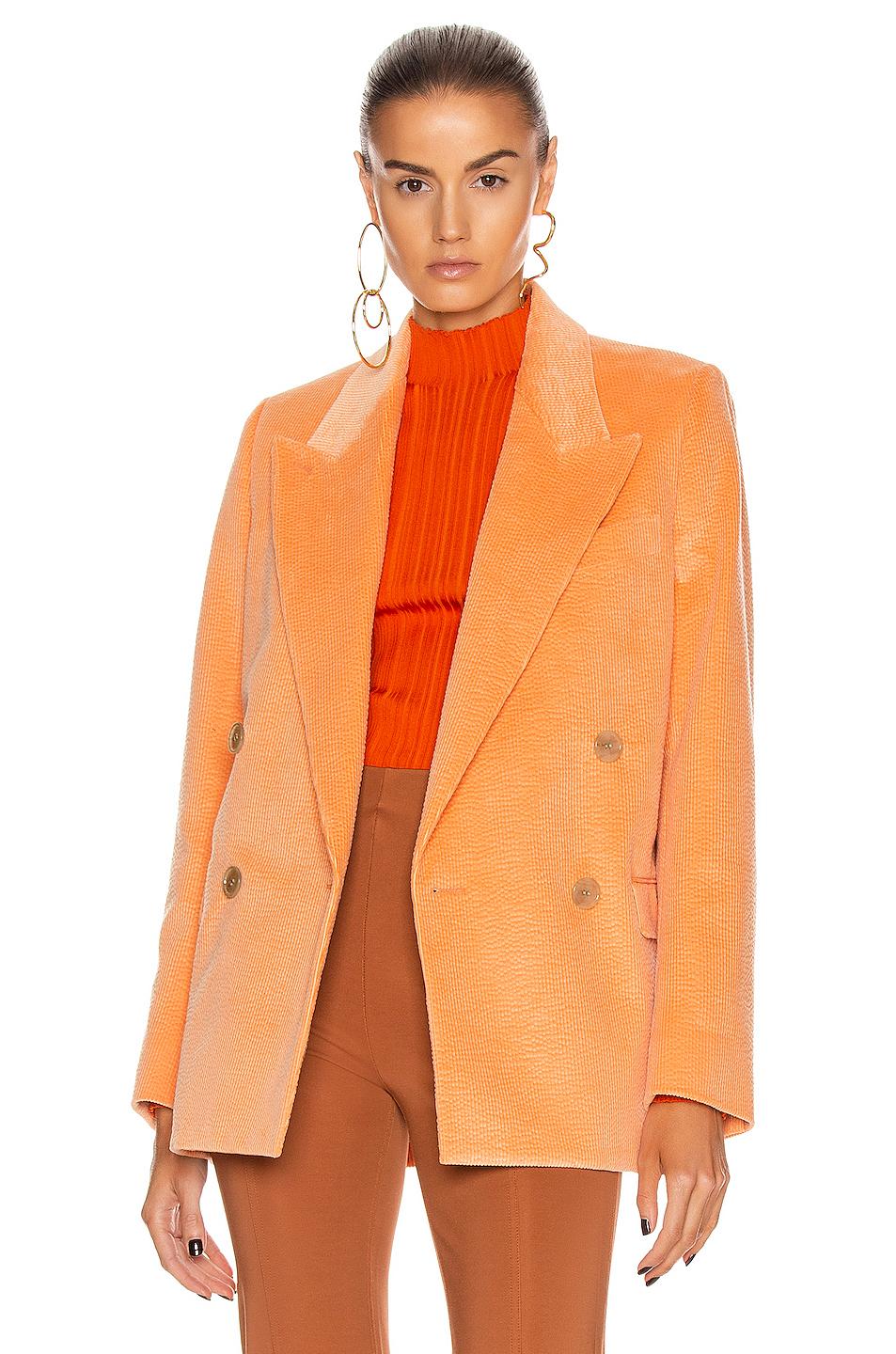Acne Studios Corduroy Suit Jacket in Peach Orange (Orange) - Lyst