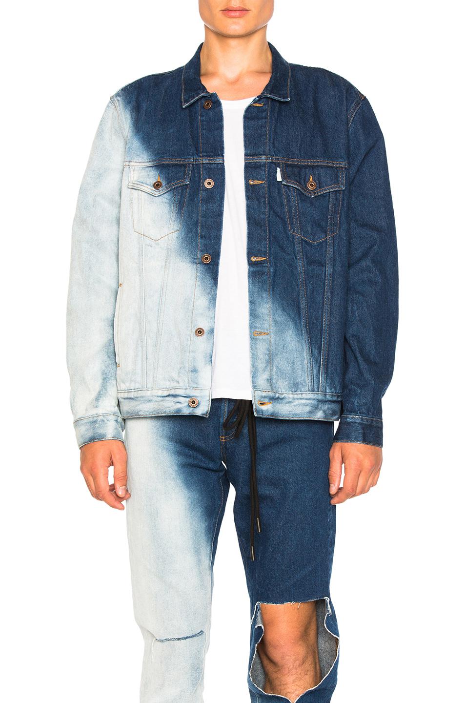 off white denim vest