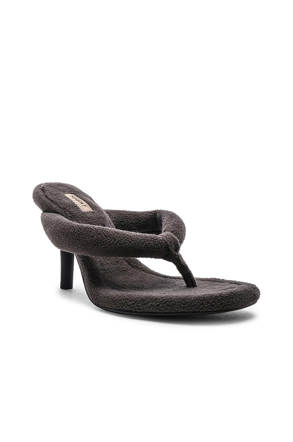 black yeezy heels