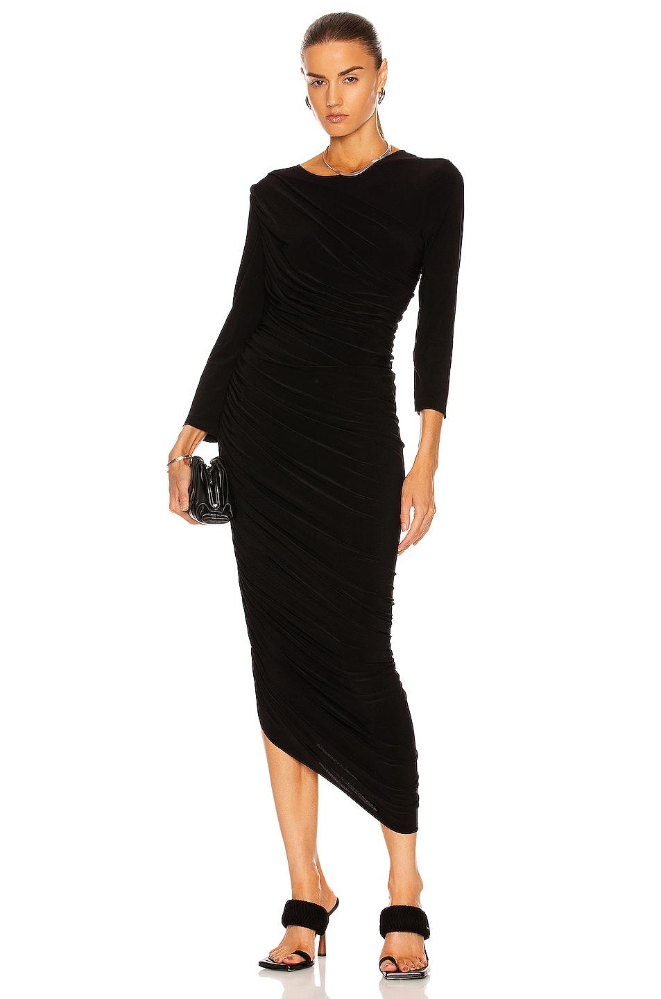 Norma Kamali Synthetic Diana Gown in Black Womens Clothing Dresses Formal dresses and evening gowns 
