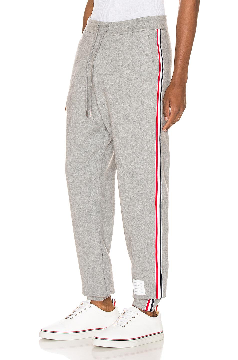 thom browne grey sweatpants