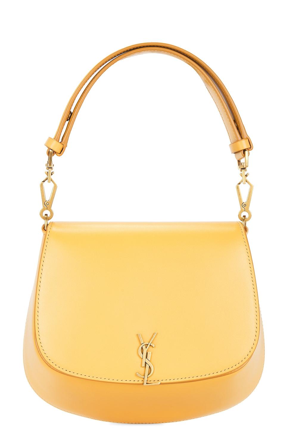 美品✨Yves Saint Laurent カハラ　ミニボストン　イエロー 2025年最新】サンローラン カハラ ボストンの人気アイテム