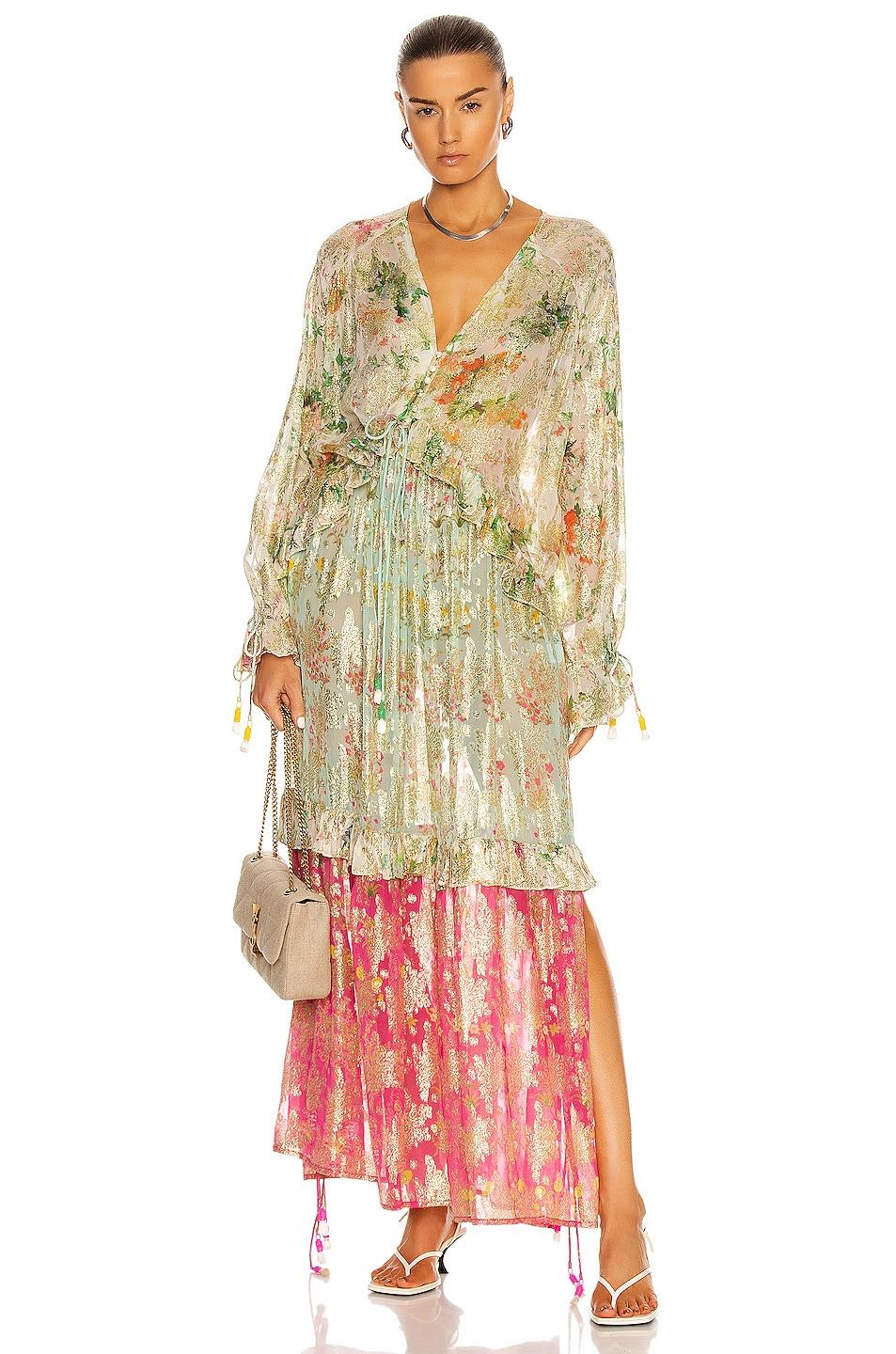 hemant and nandita shimmer short dress