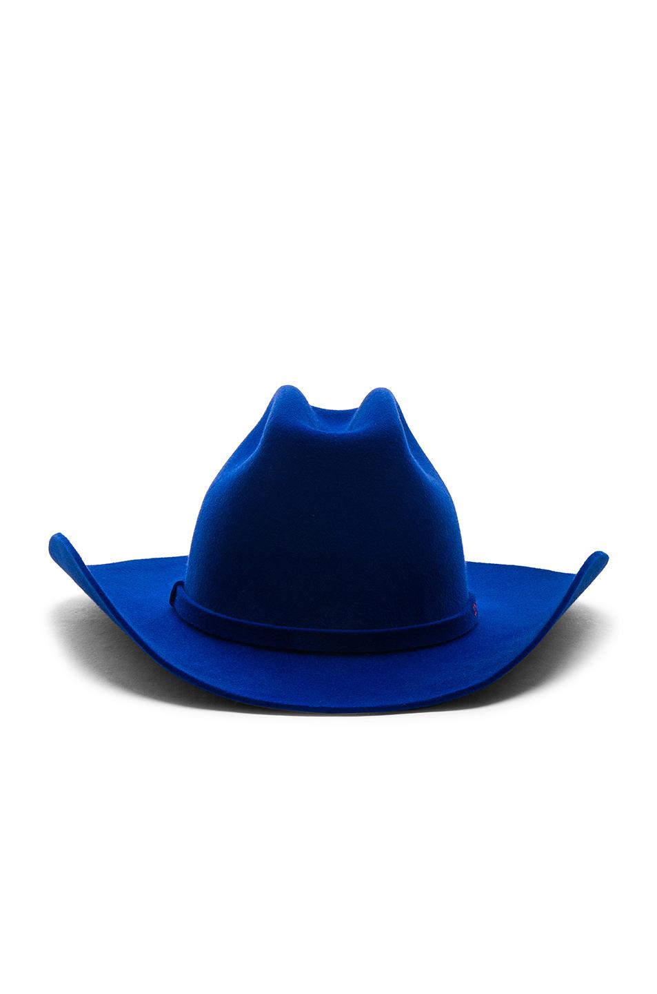 CALVIN KLEIN 205W39NYC Felt Cowboy Hat in Electric Blue (Blue) | Lyst
