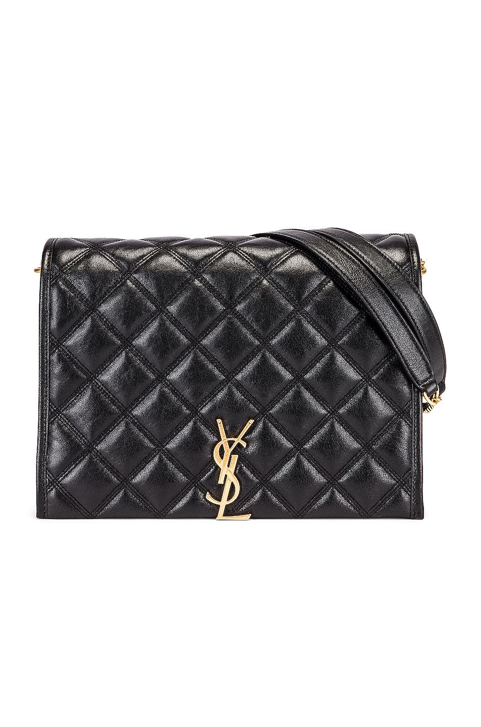 Saint Laurent Leather Small Becky Bag in Black (Natural) Save 20 Lyst