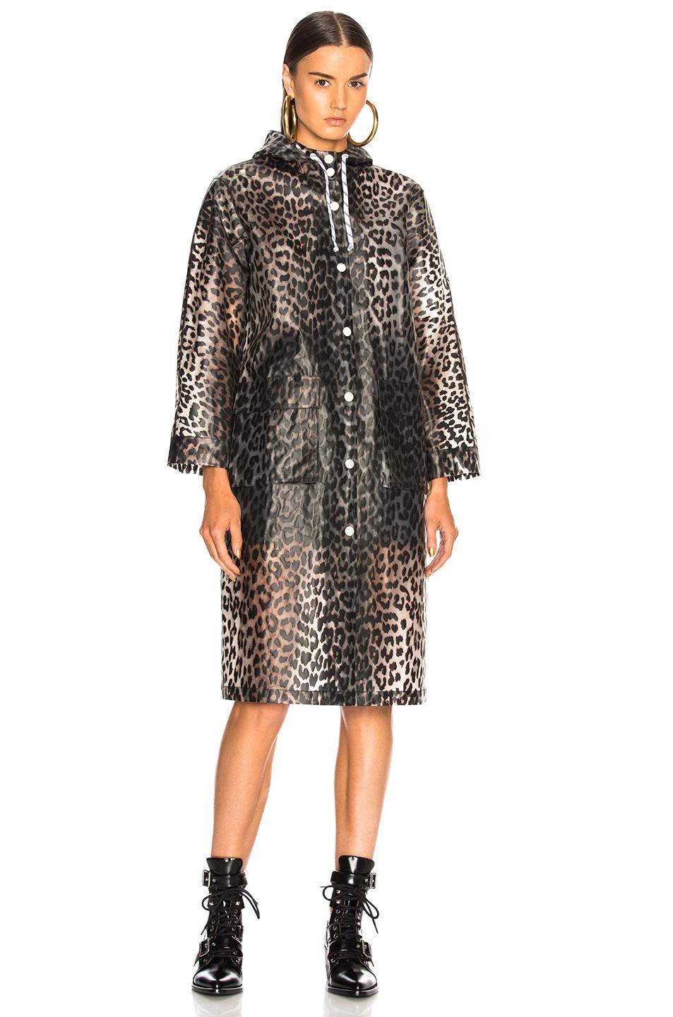 Ganni Cherry Blossom Rain Coat in 