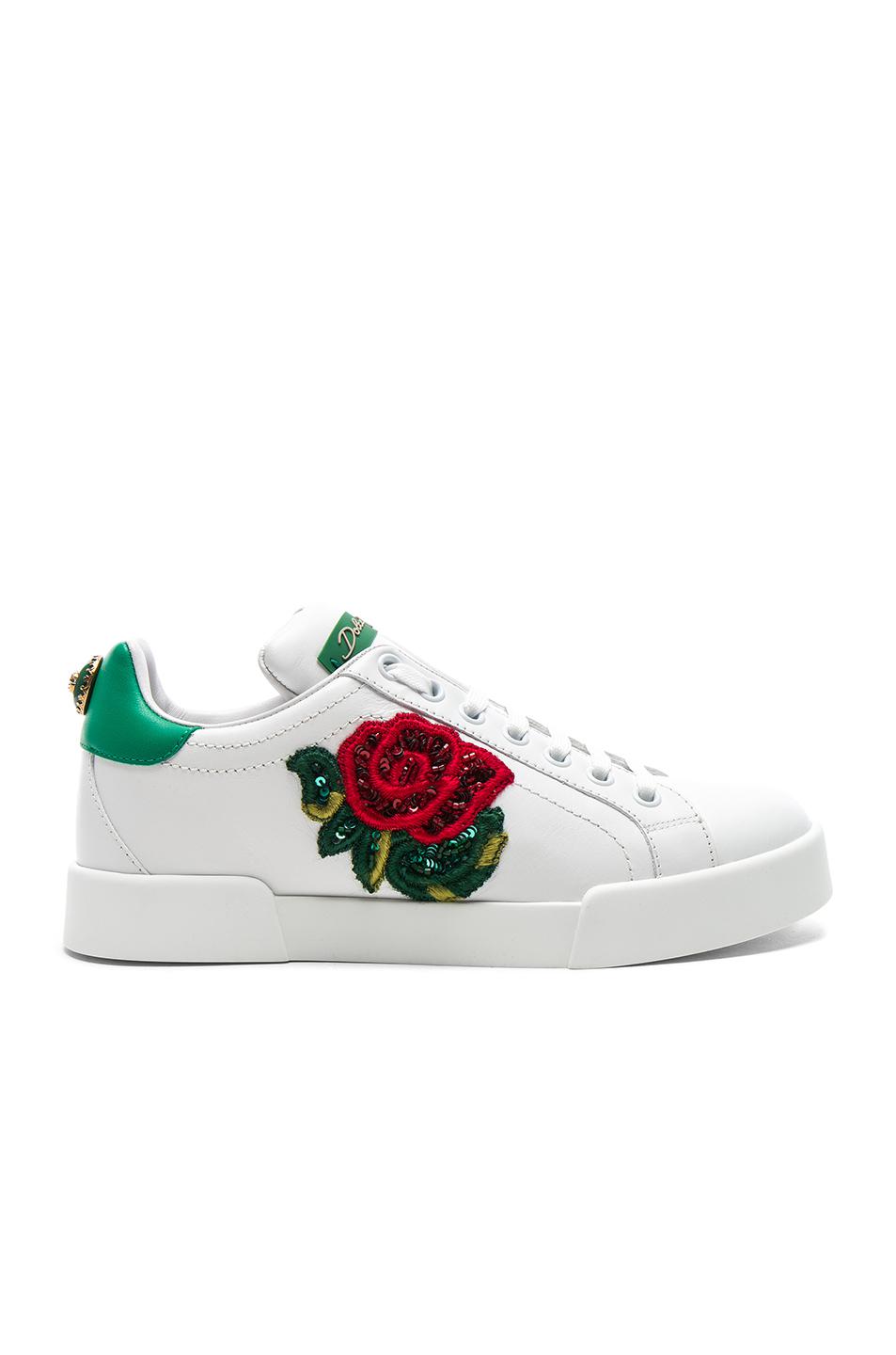 Dolce gabbana rose sneakers Clearance