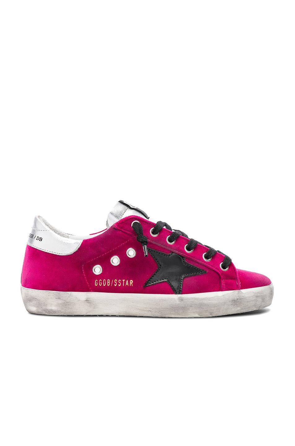 golden goose pink velvet