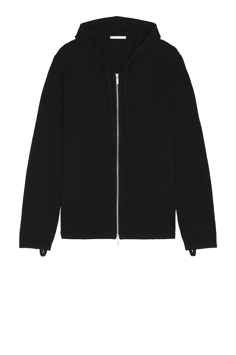 Helmut Lang Mohawk Full Zip Hoodie in Black for Men | Lyst