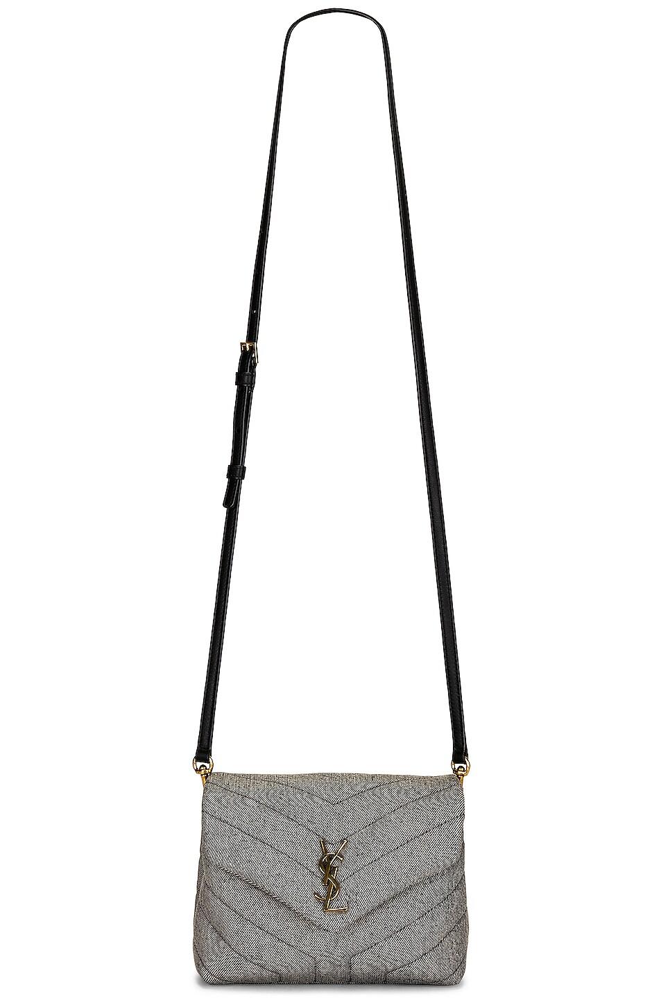 Saint Laurent Toy Loulou Crossbody Bag in Gray | Lyst