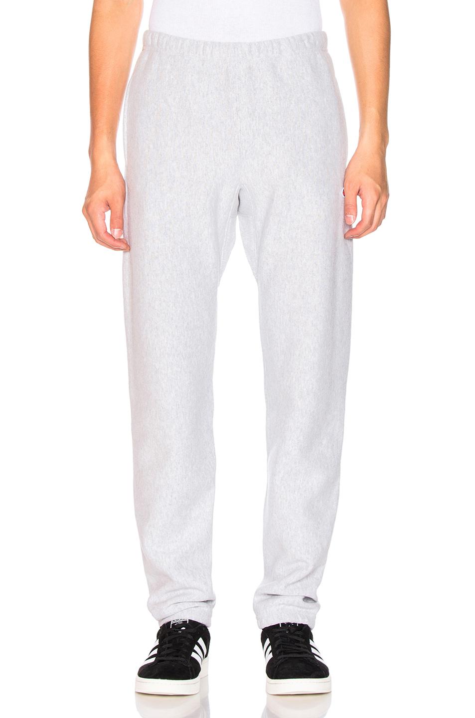 champion elastic cuff pants grey