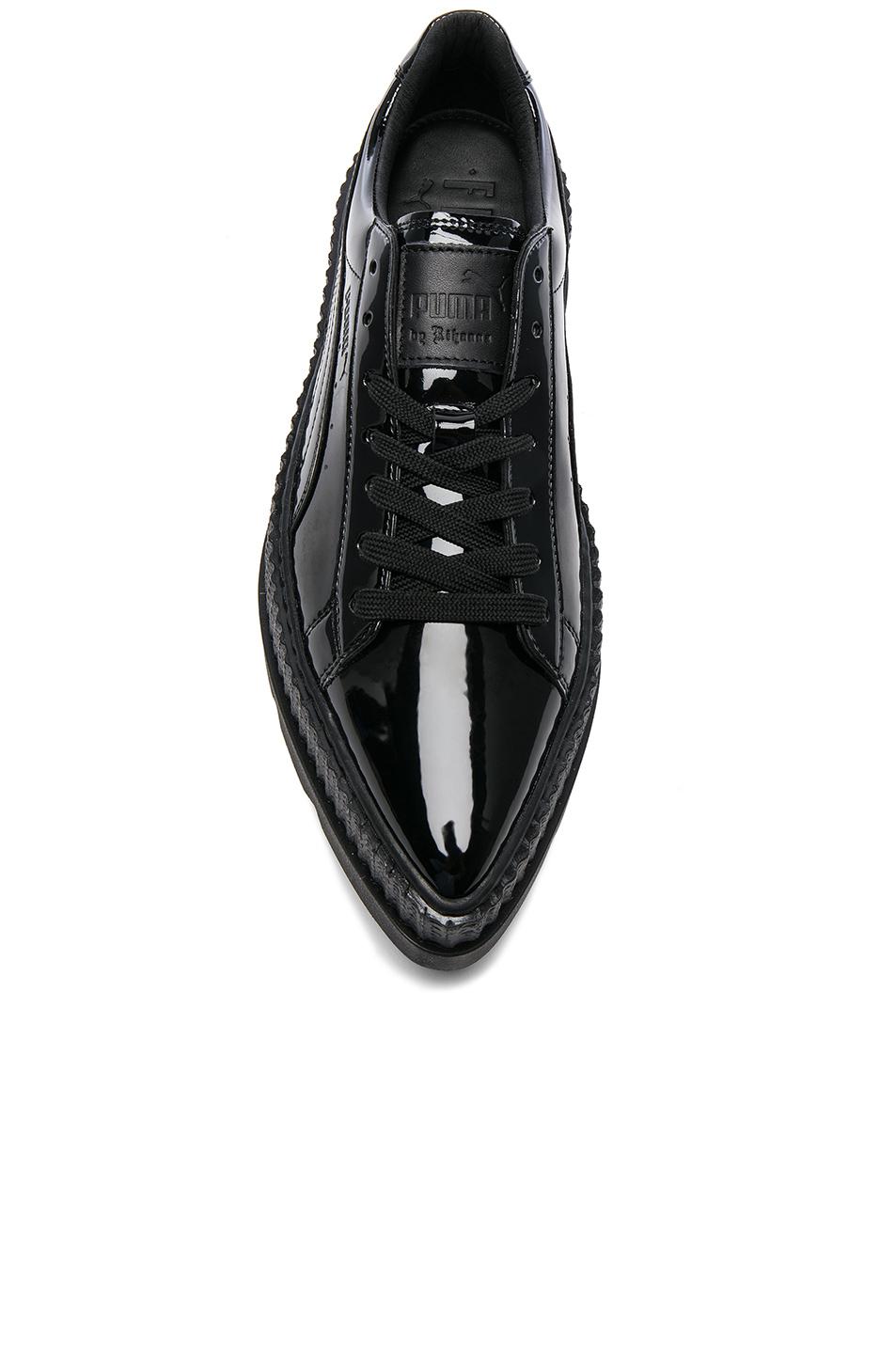 puma patent leather sneakers