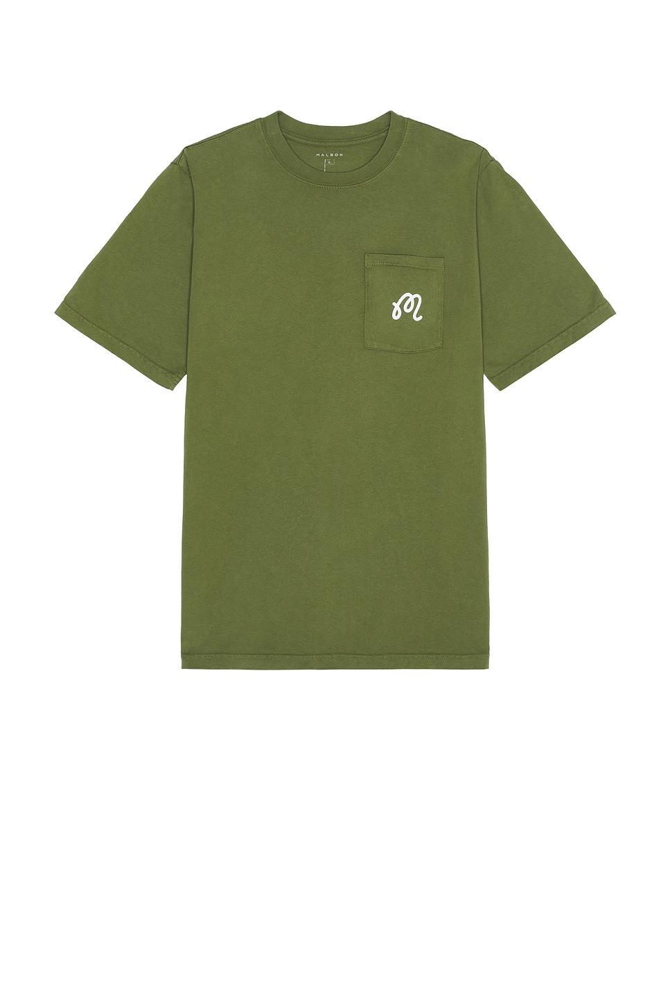 Tシャツ・カットソー Malbon Golf Le Club Du Malbon Block T-Shirt GREEN MAN M5221P Malbon Golf] Le Club du Malbon Block T-Shirts - Green (Man